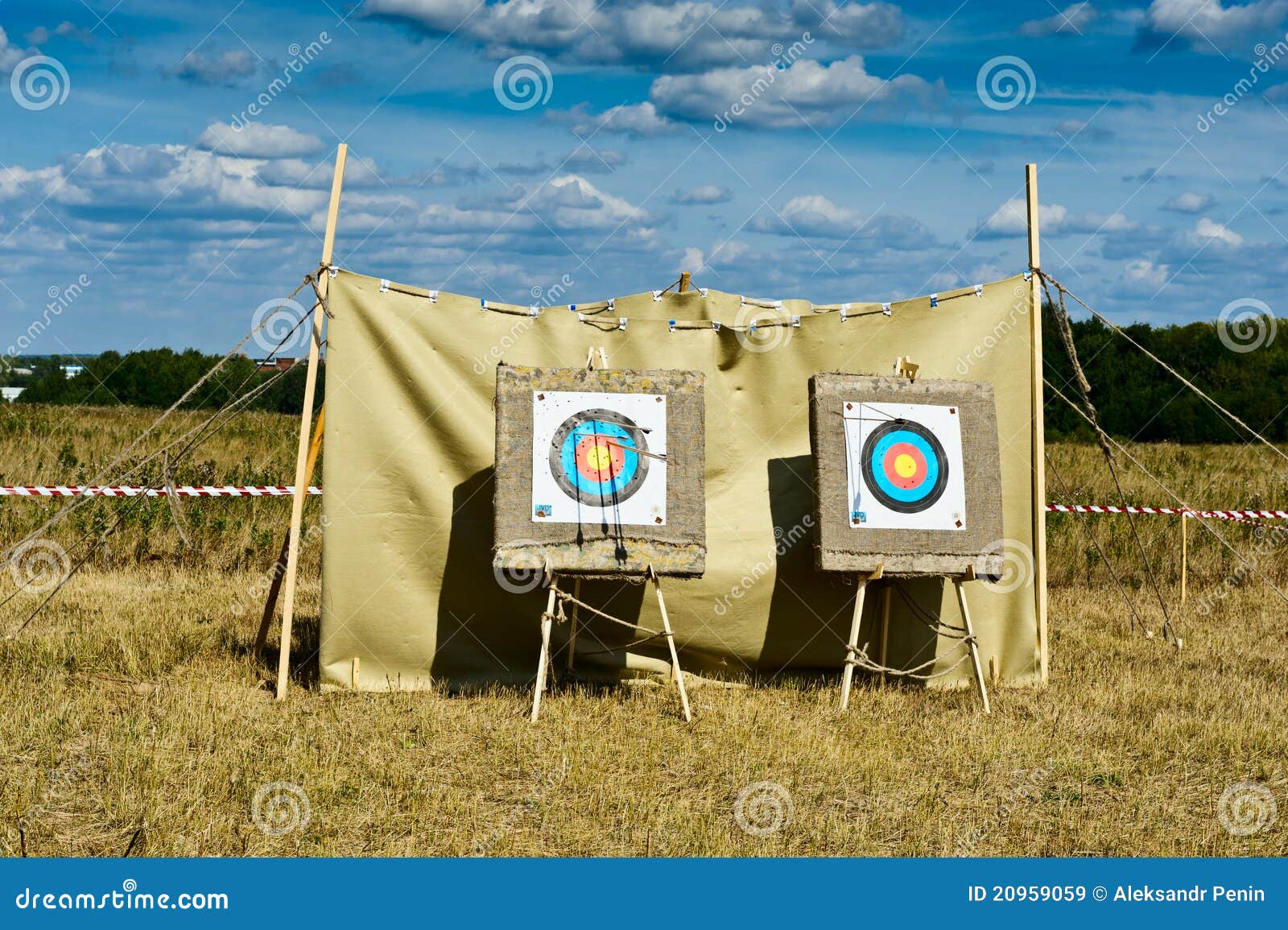 Target Boards for Archery Shooting Editorial Stock Image Image of