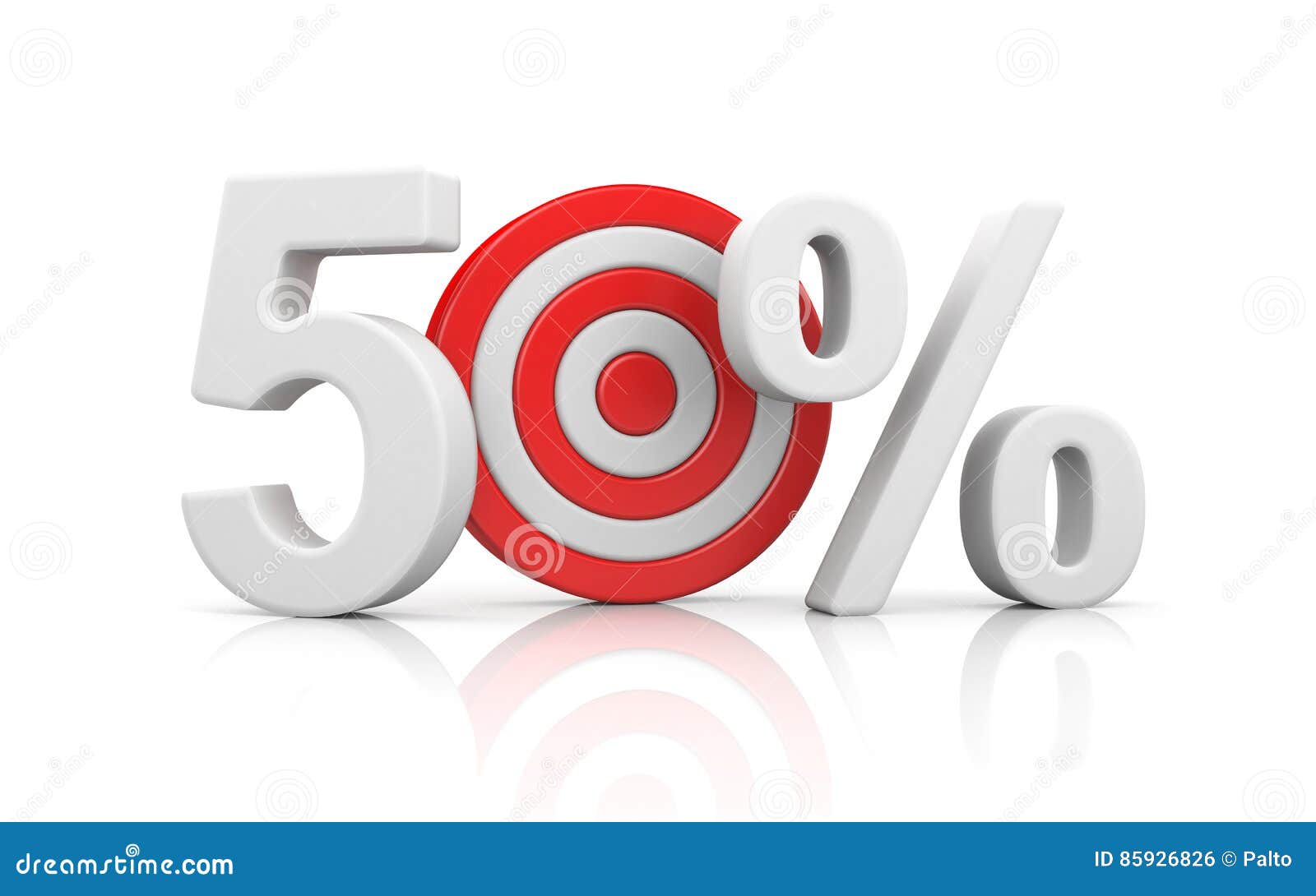 target form the number 50 percent. sale metaphors