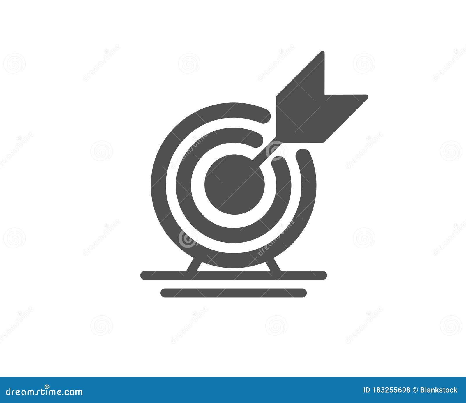 Target Goal Icon Success Arrow Sign Vector Stock Vector Illustration Of Arrow Challenge