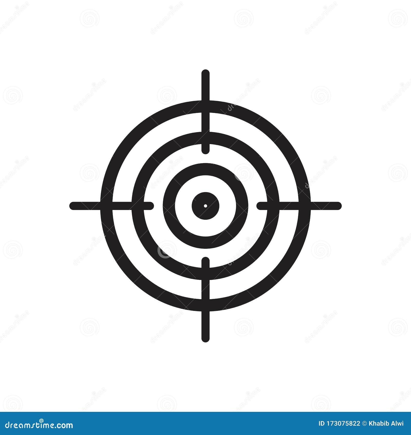 Target Goal Icon Symbol Flat Vector Illustration For Graphic And Web Design Stock Vector Illustration Of Goal Aiming