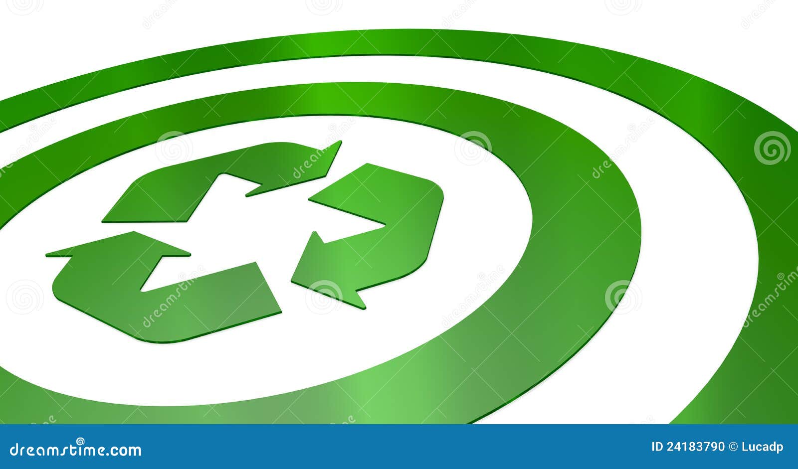 Target with Recycling Symbol Stock Illustration Illustration of life