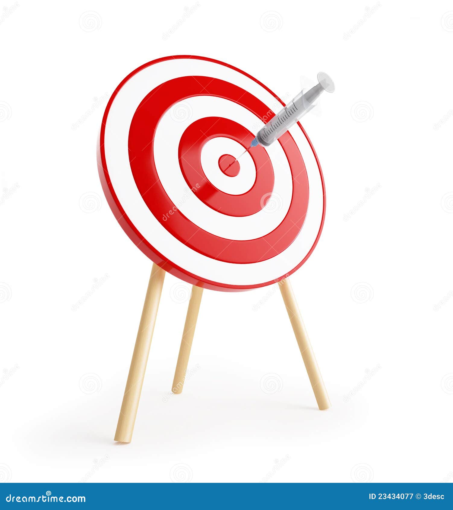 Target with a syringe stock illustration. Illustration of insulin