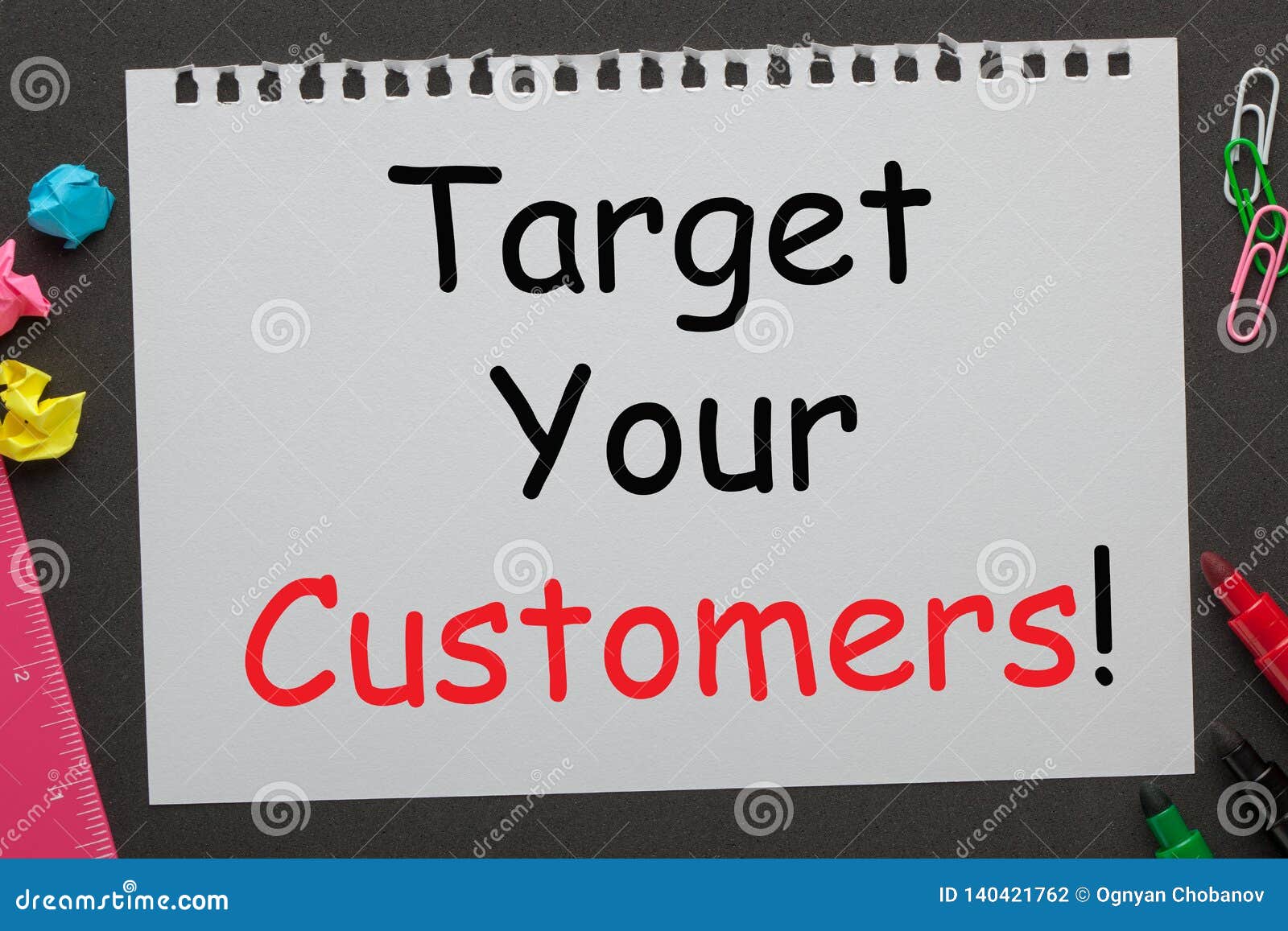 Target Your Customers stock photo. Image of competition - 140421762