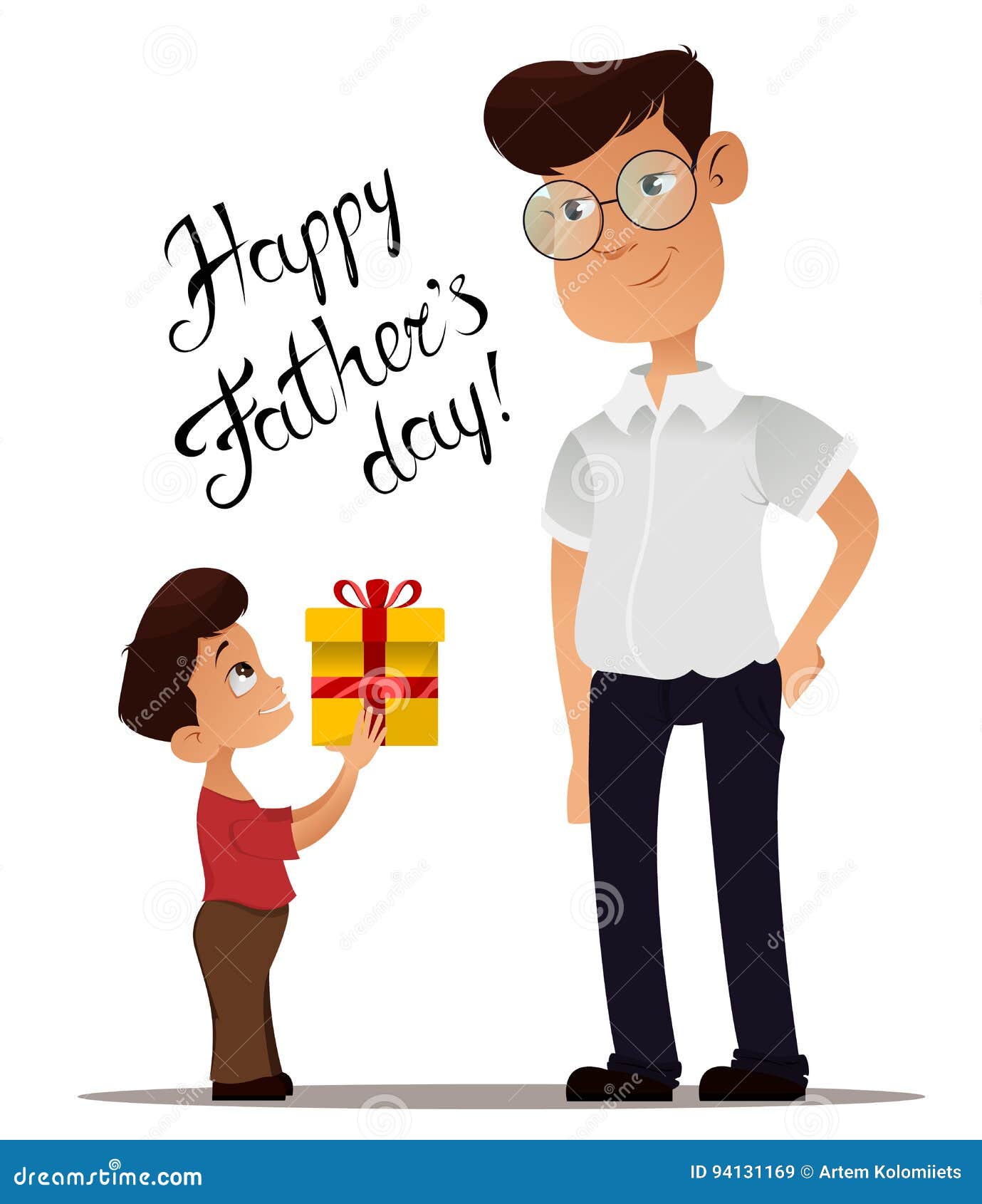 Tarjeta De Felicitación Feliz Del Día De Padres Donante Del Hijo Presente a Su Padre El Día De Fiesta Ilustración del Vector - Ilustración de padres, padre: 94131169 Tarjeta De Felicitación Feliz Del Día De Padres Donante Del Hijo Presente a Su Padre El Día De Fiesta Ilustración del Vector - Ilustración de padres, padre: 94131169