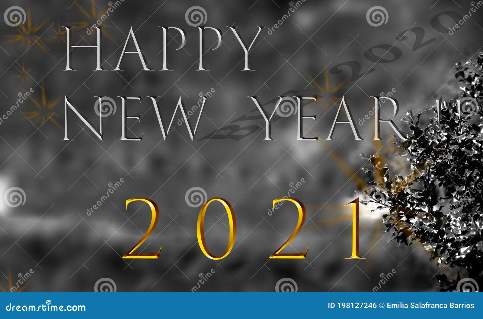 tarjeta de felicitaciÃÂ³n de navidad con el texto `feliz aÃÂ±o nuevo 20121 bye 2020`