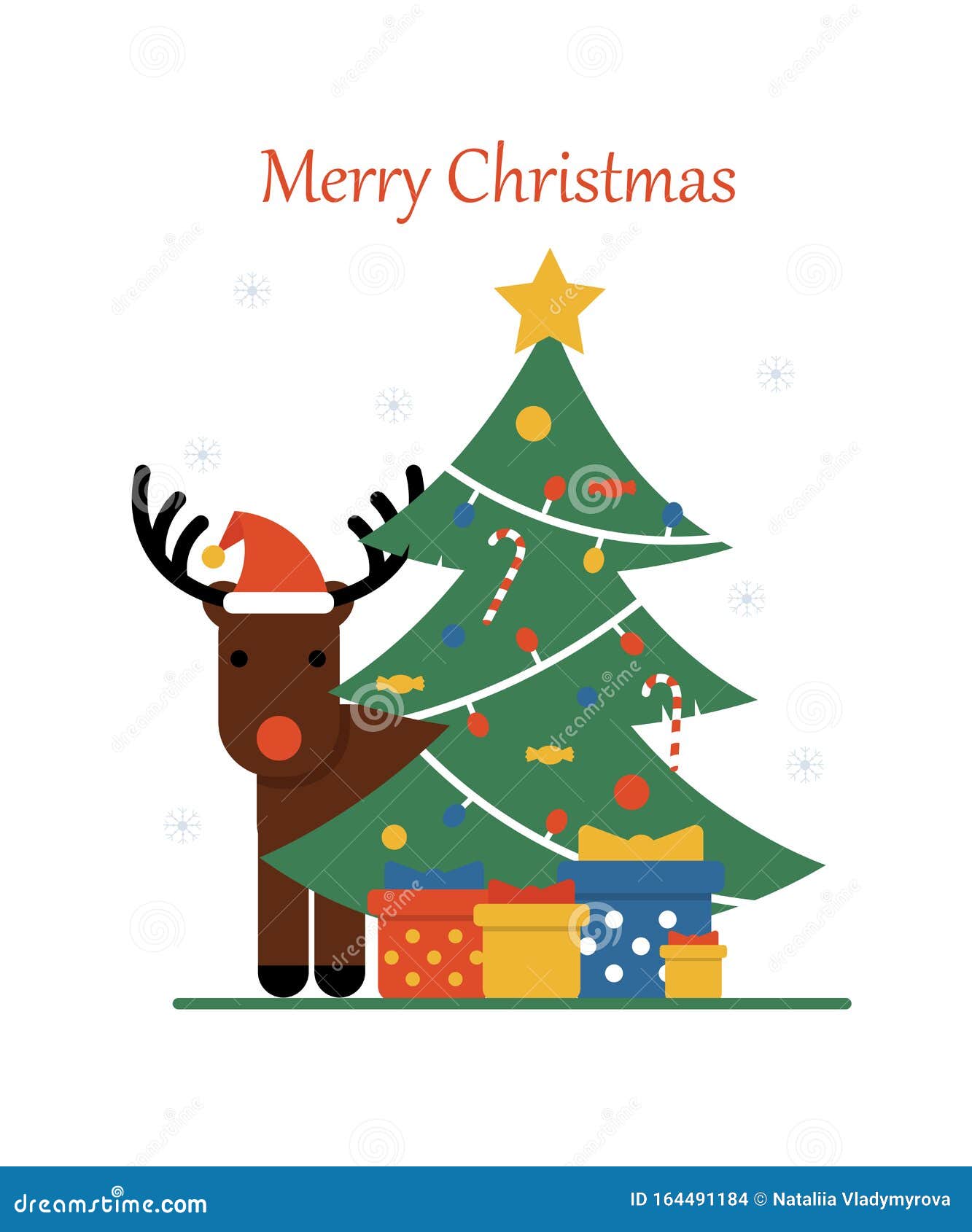 Tarjeta De Navidad, árbol, Regalos Y Ciervos Ilustración del Vector - Ilustración de caramelo, moderno: 164491184 Tarjeta De Navidad, árbol, Regalos Y Ciervos Ilustración del Vector - Ilustración de caramelo, moderno: 164491184
