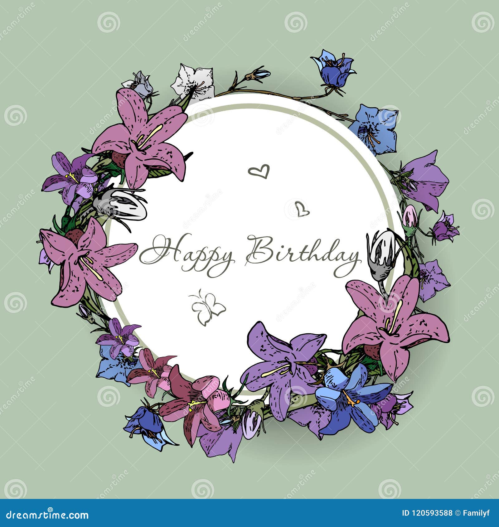 Tarjeta Del Feliz Cumpleaños Del Vector Con Las Flores Ilustración del Vector - Ilustración de flor, planta: 120593588 Tarjeta Del Feliz Cumpleaños Del Vector Con Las Flores Ilustración del Vector - Ilustración de flor, planta: 120593588