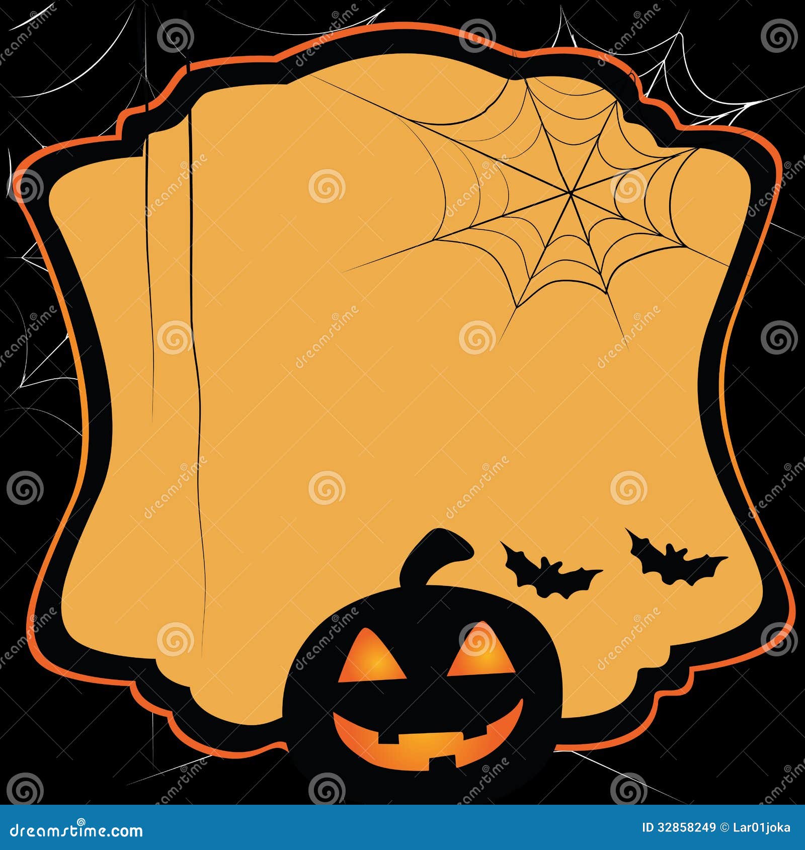 Inválido semiconductor Esquivar Tarjeta Simple Para Halloween Ilustración del Vector - Ilustración de  tarjeta, anaranjado: 32858249
