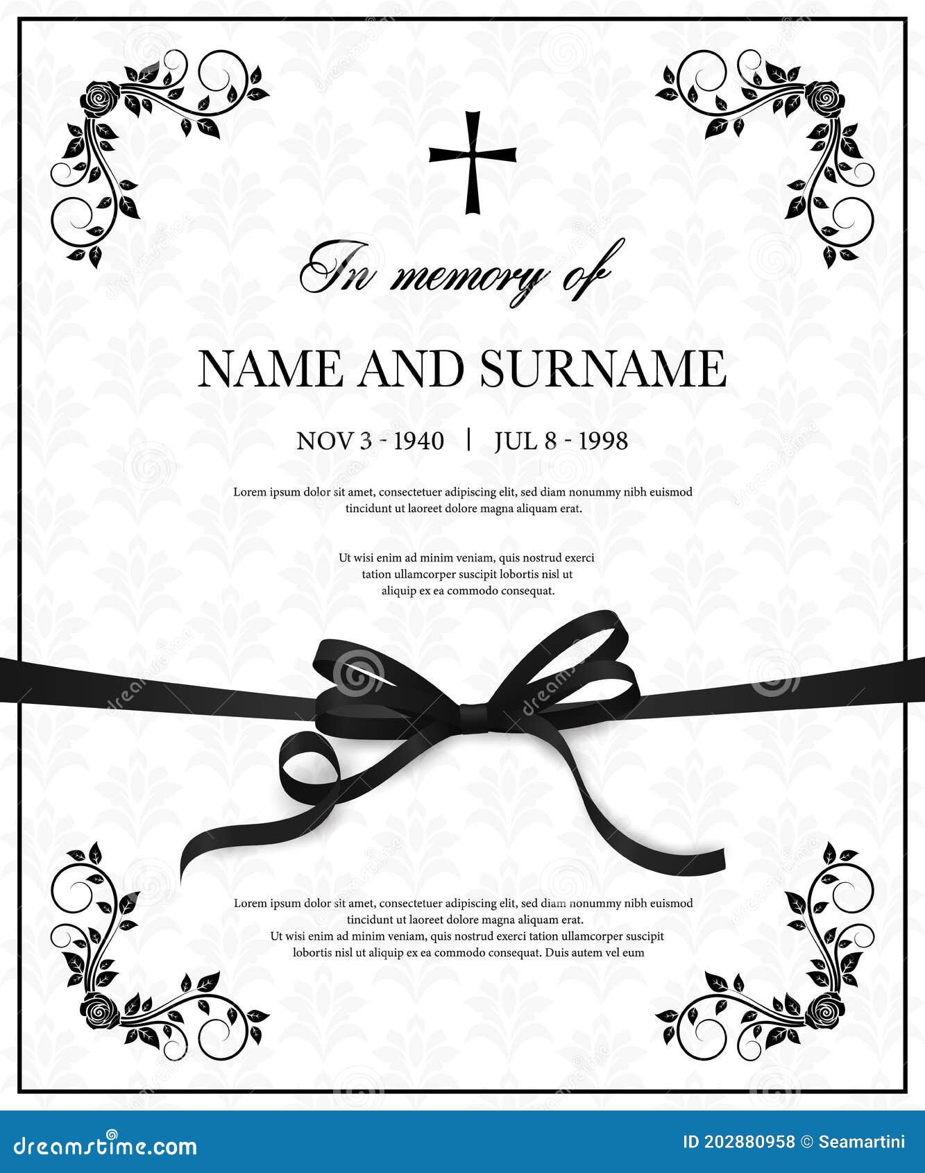 Ejemplos De Obituarios Obituario Ilustraciones Stock, Vectores, Y Clipart – (2,351 Ilustraciones Stock)