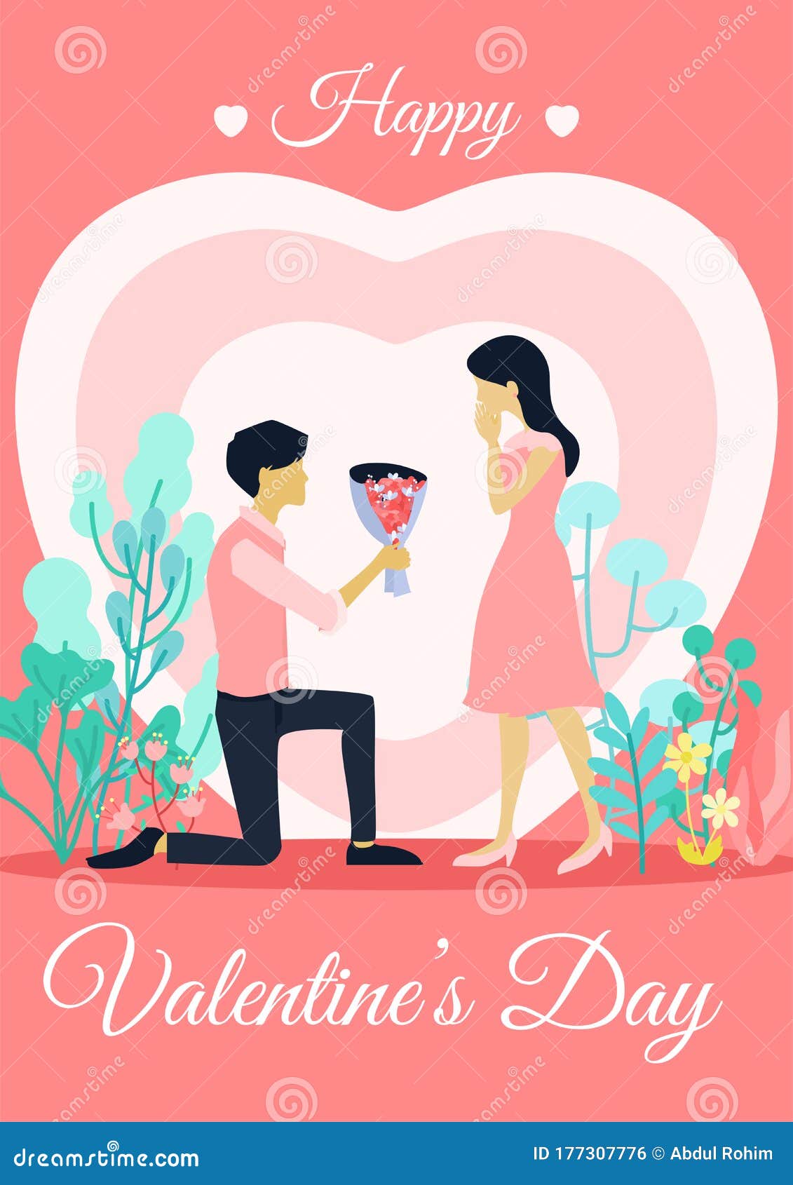 Tarjetas De Ilustración Vectorial Para El Día De Las Tarjetas De San  Valentín. Pareja En Pareja, Hombre Y Mujer Enamorado En Una B Foto  editorial - Ilustración de plano, abrazo: 177307776