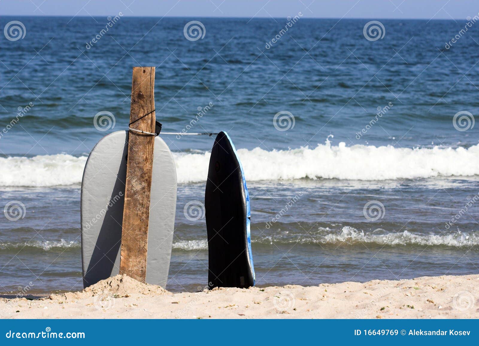 Tarjetas de resaca en la playa