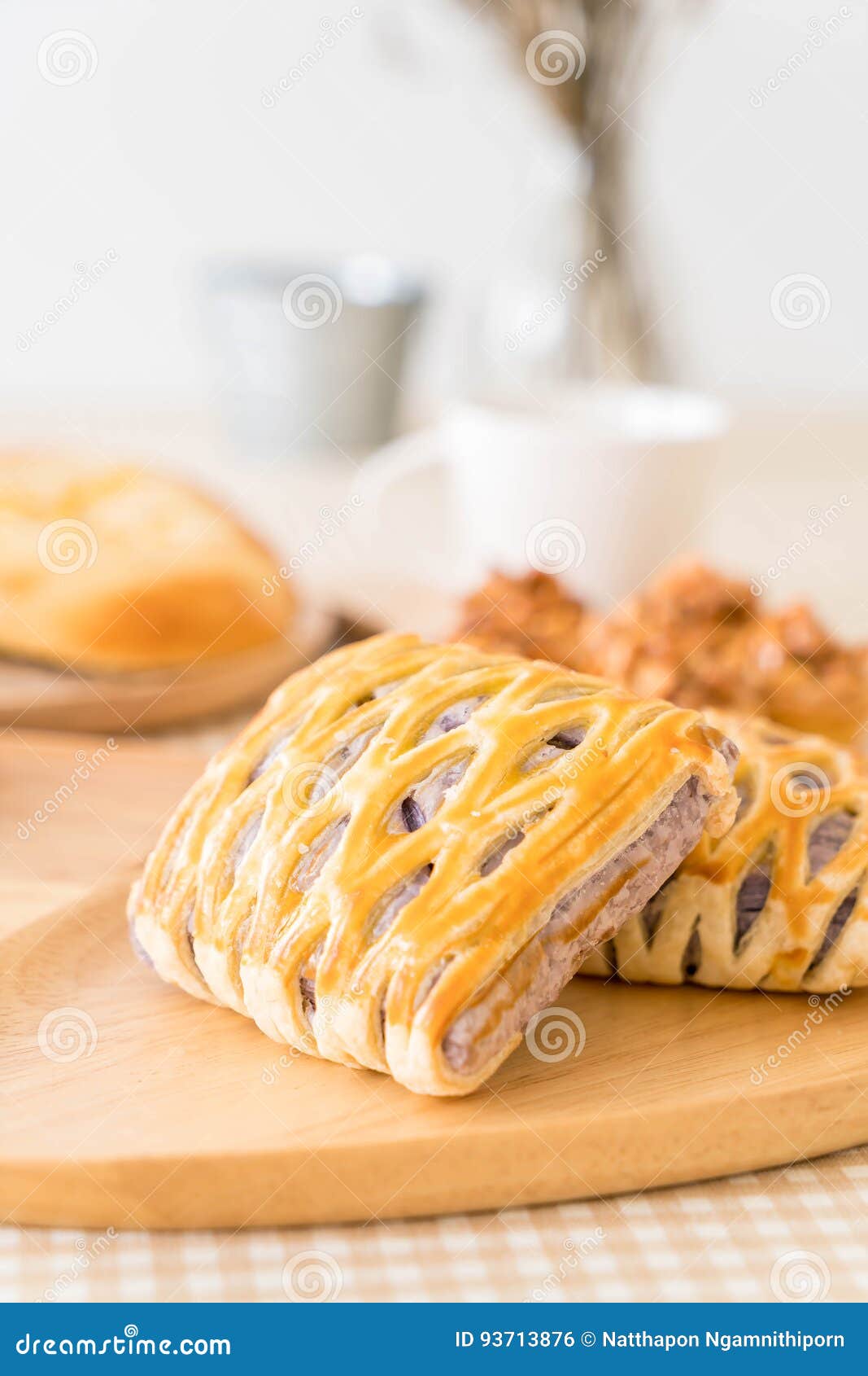 Taro pies on table stock photo. Image of nutritious, bakery - 93713876