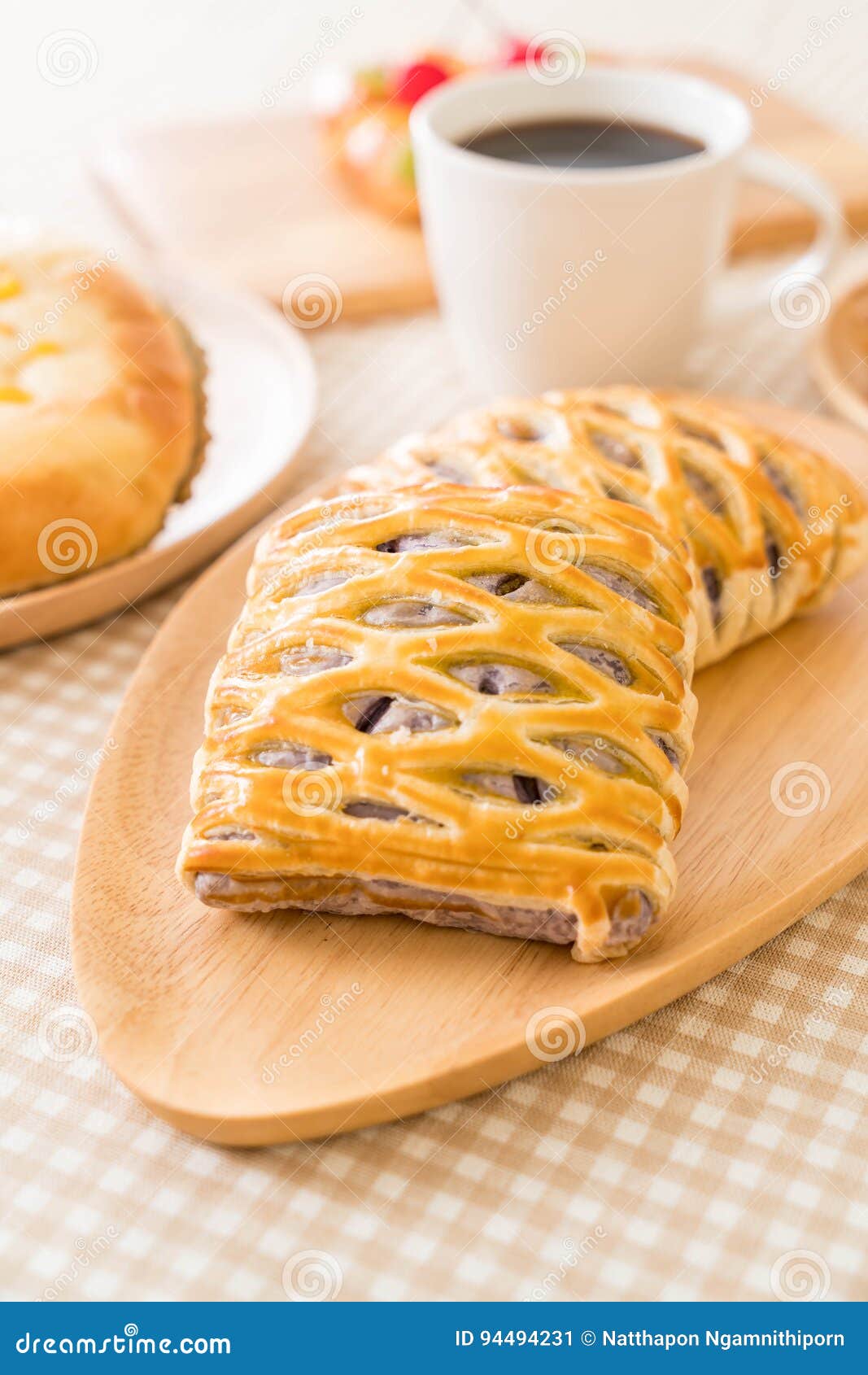 Taro pies on table stock image. Image of breakfast, fresh - 94494231