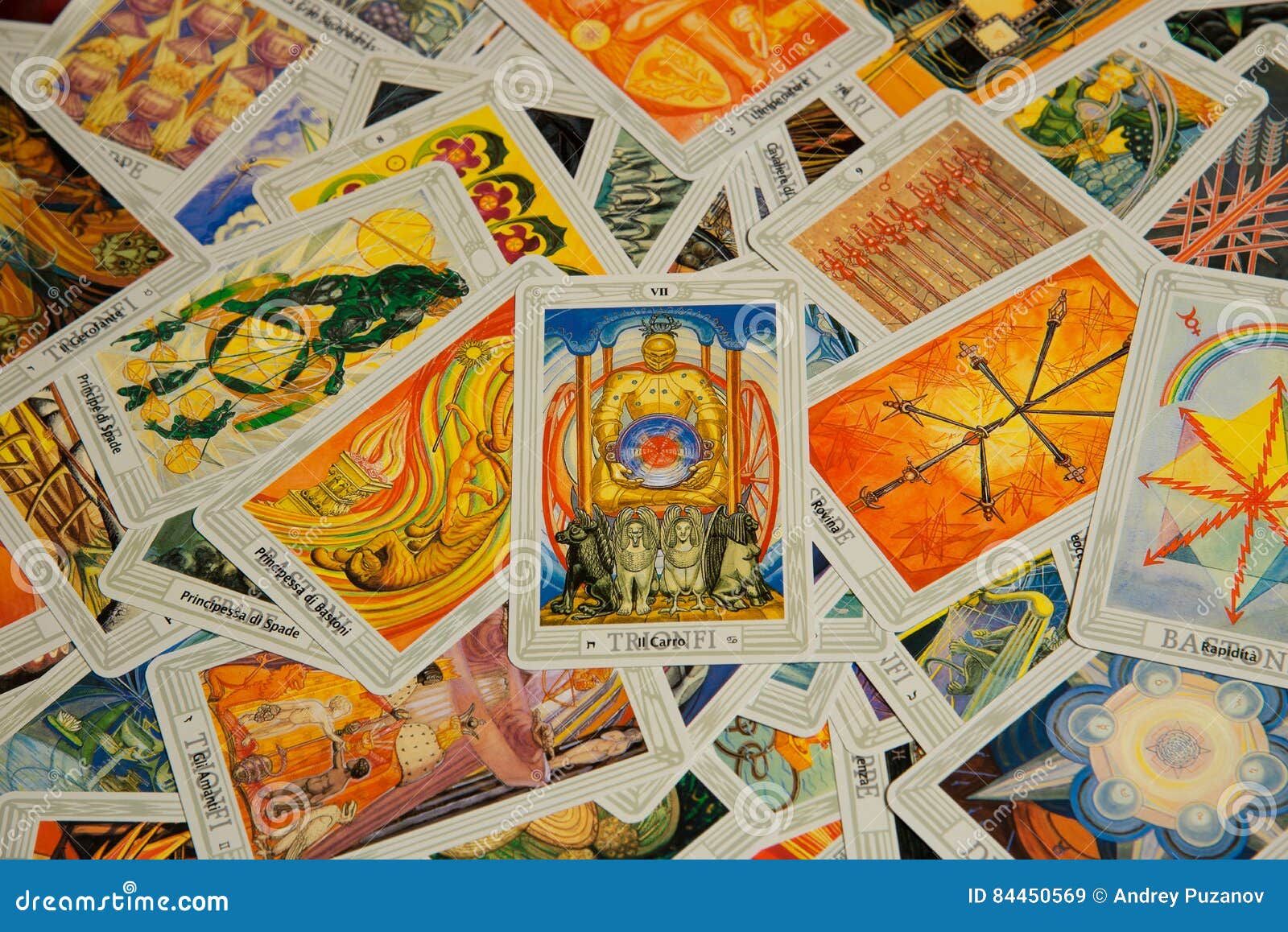 Tarot the Chariot. Deck. Stock Image - of cards, prediction: 84450569