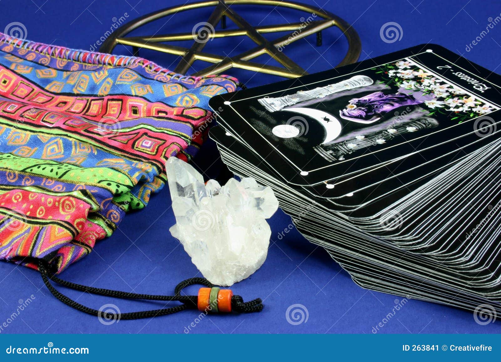 Tarot Cards and Bag stock image. Image of interpretation 263841
