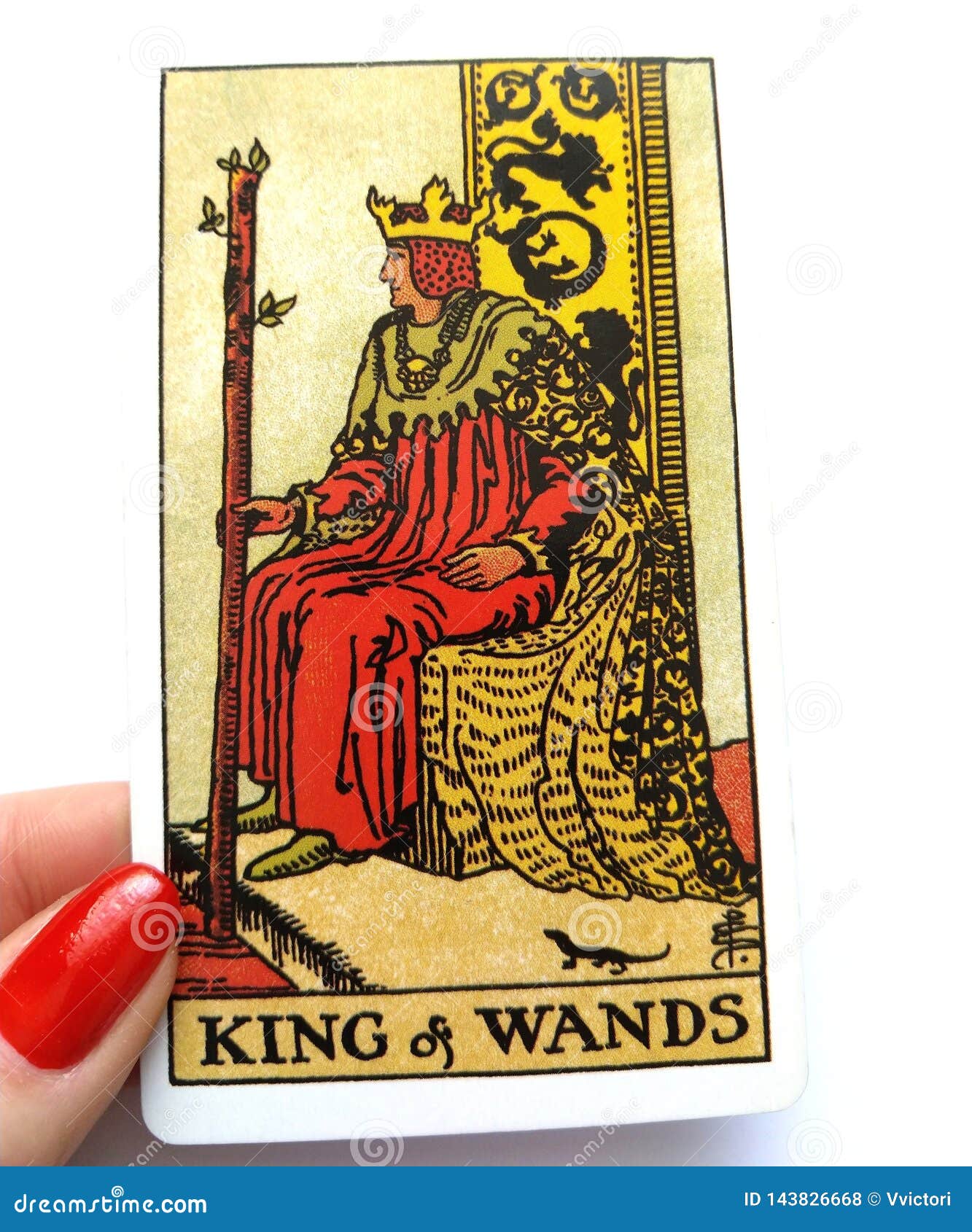 King Wands Card Dynamic Powerful Strong Leader Ruler Boss Director Experienced Mentor Role-Model Stock Photo - Image of background, divination: 143826668