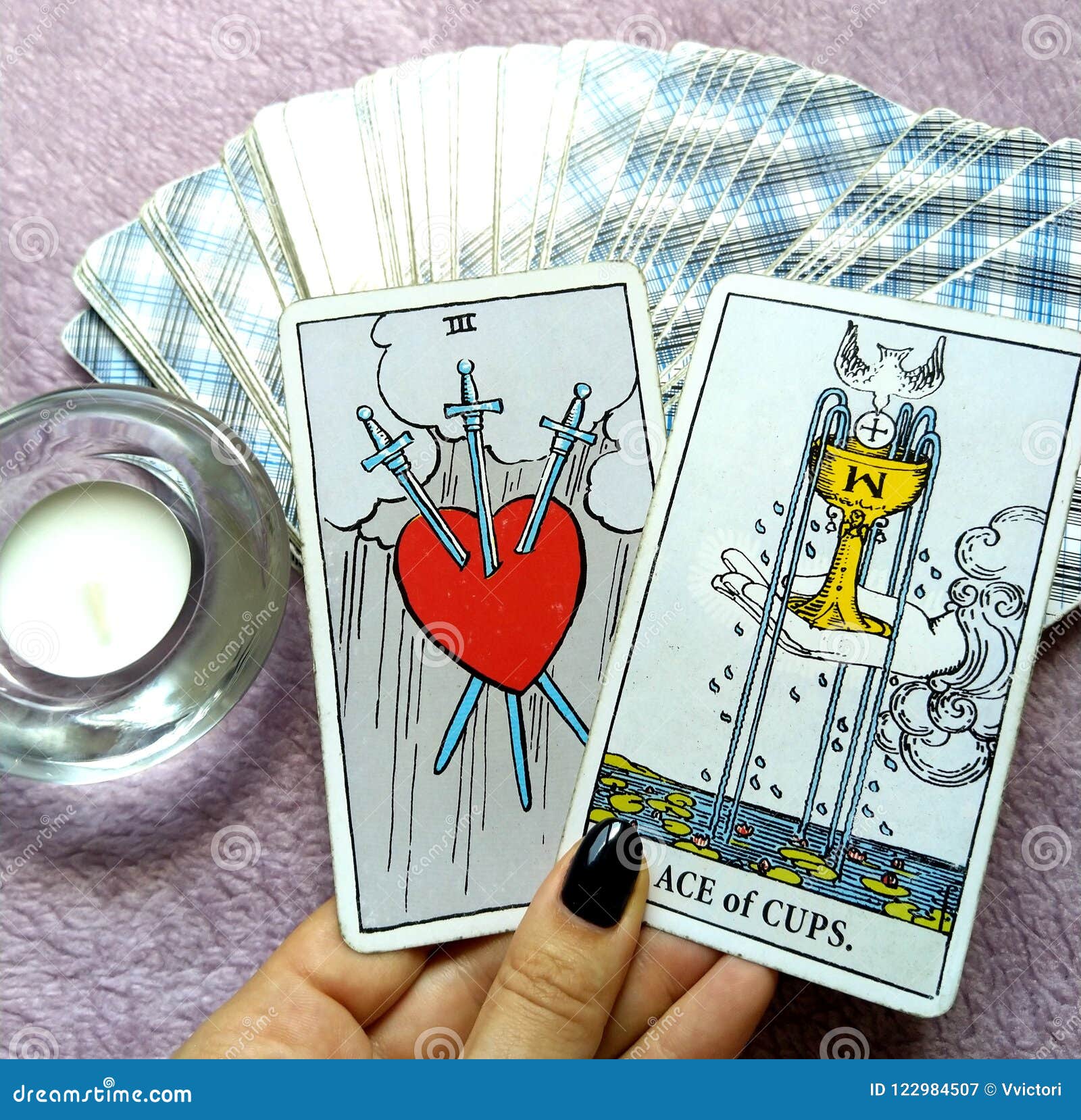tarot cards divination purposes magic occult soul guidance tarot cards divination occult magic 122984507