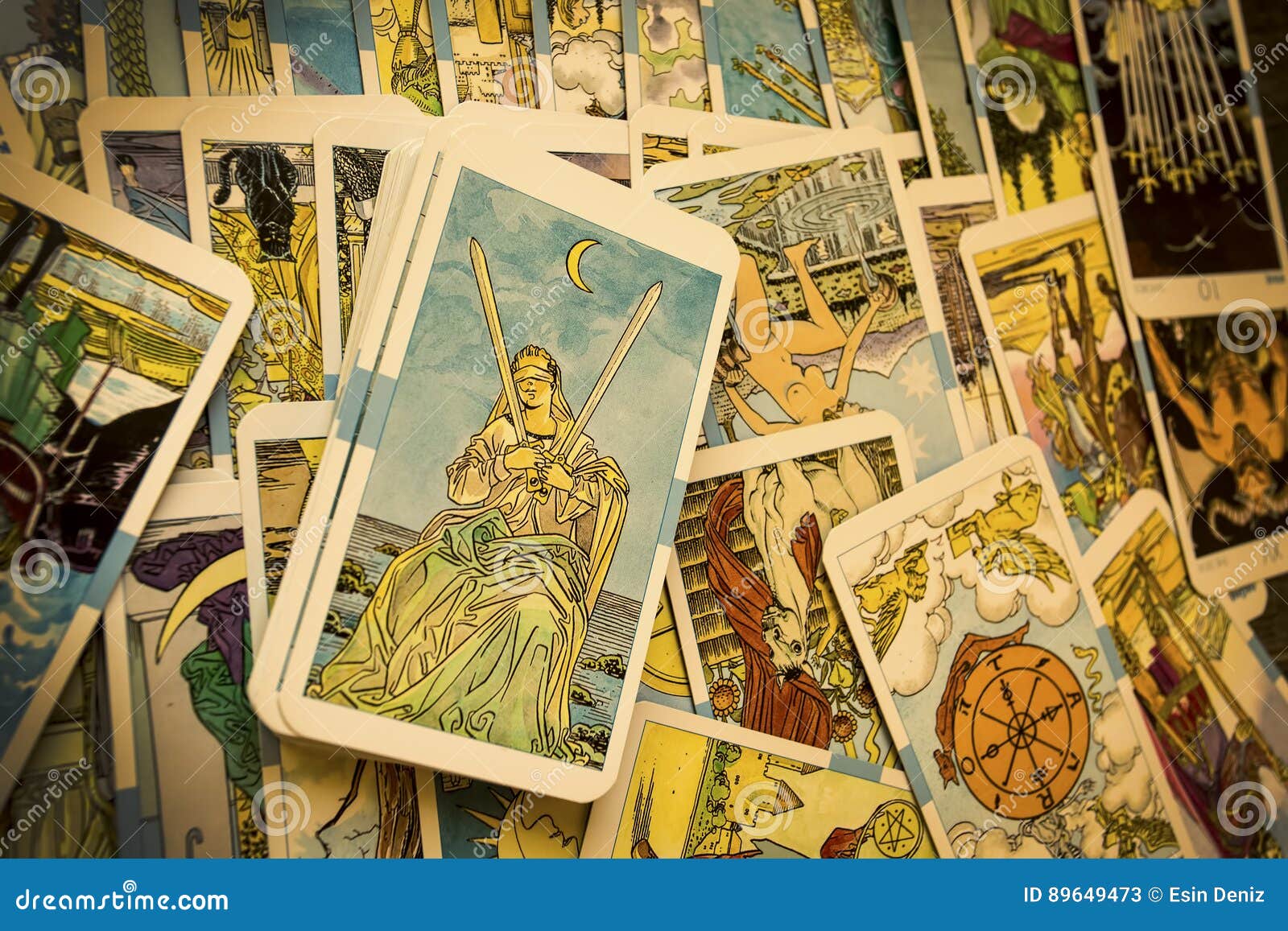 Tarot Cards stock image. Image of astrology, cast, ancient 89649473