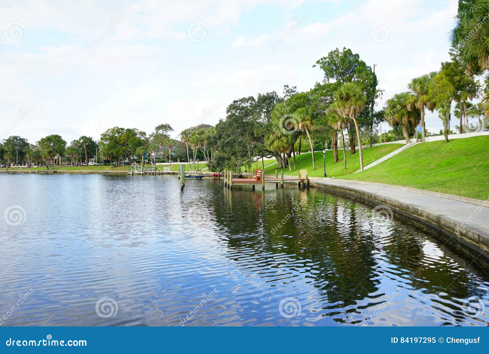 Tarpon Spring lake stock image. Image of coast, diver 84197295