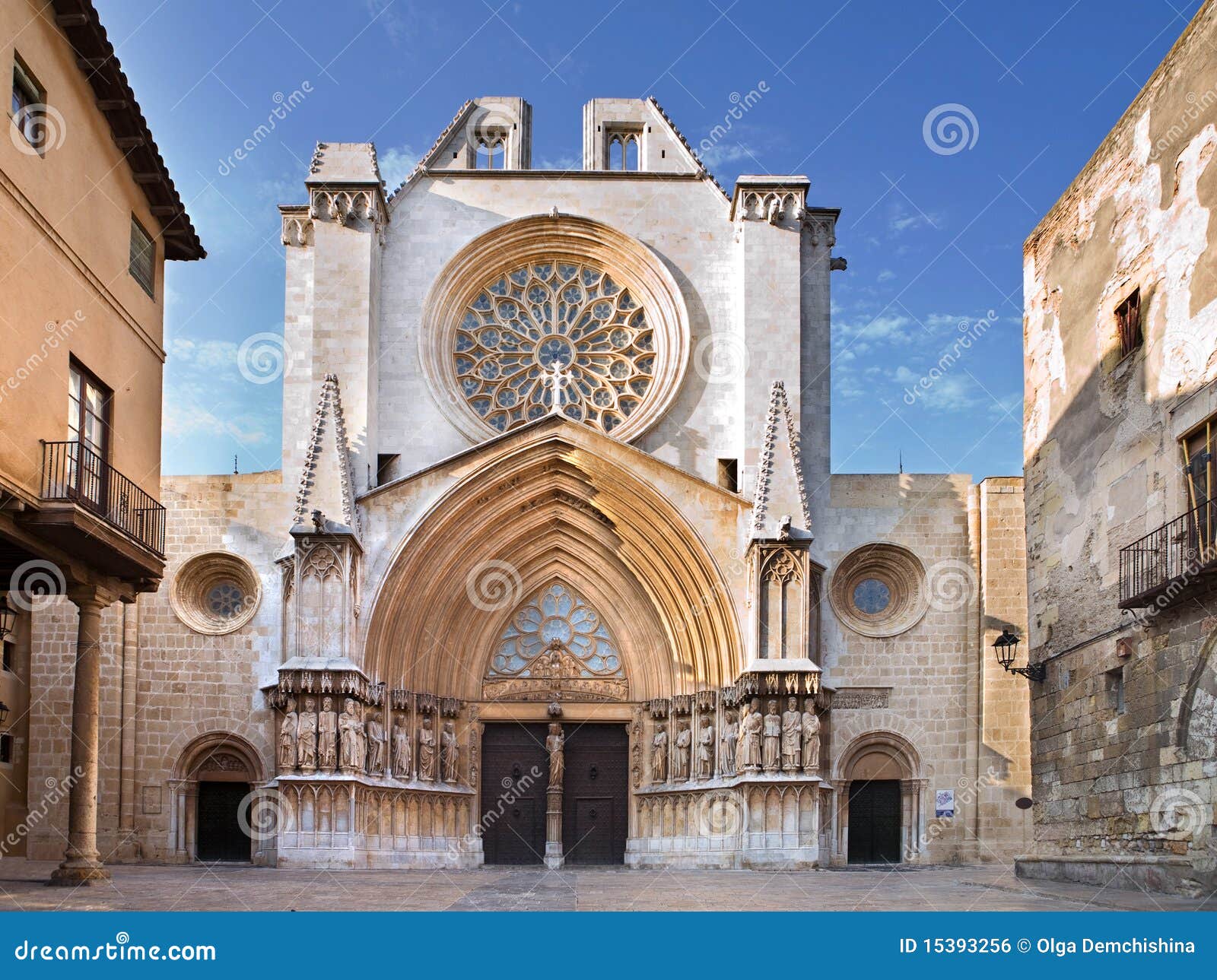 Tarragona Cathedral, Spain stock photo. Image of ancient 15393256