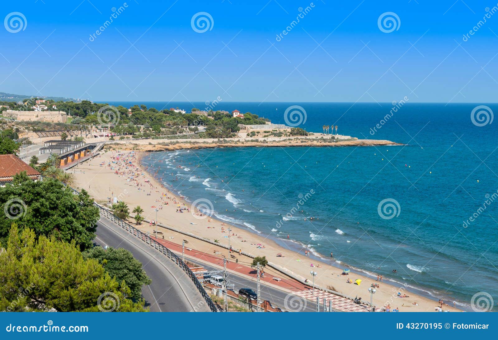 Tarragona Coast Looking North Stock Image Image of travel, lcon 43270195