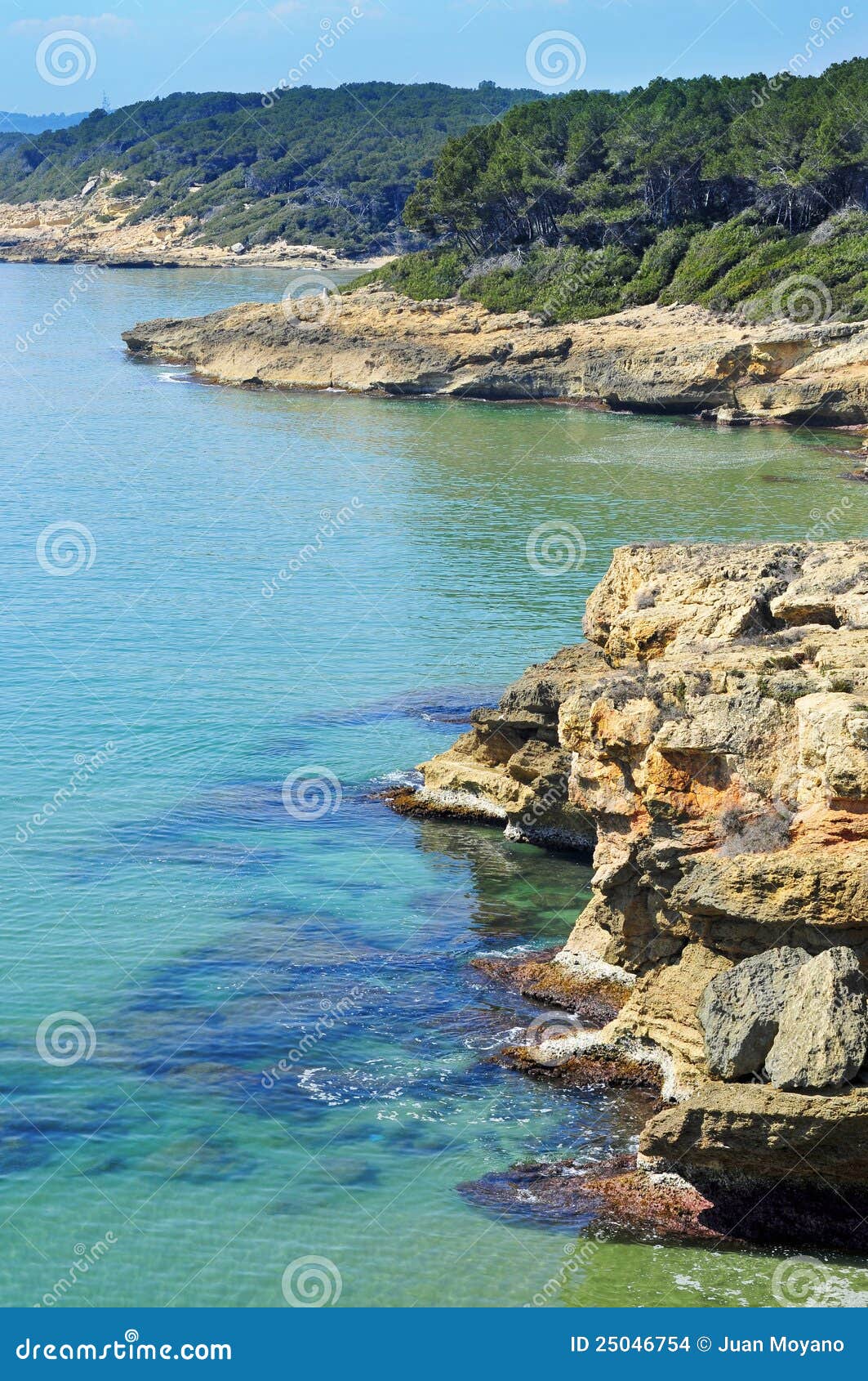 Tarragona coast, Spain stock photo. Image of plana, bosc 25046754