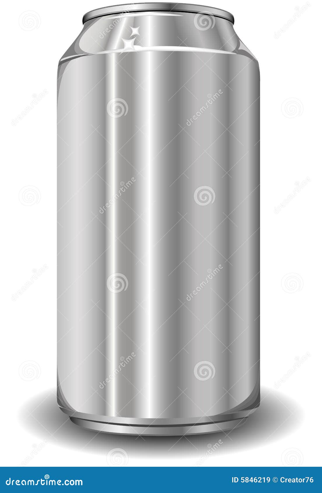 silencio Faceta hambruna Tarro de aluminio ilustración del vector. Ilustración de marca - 5846219