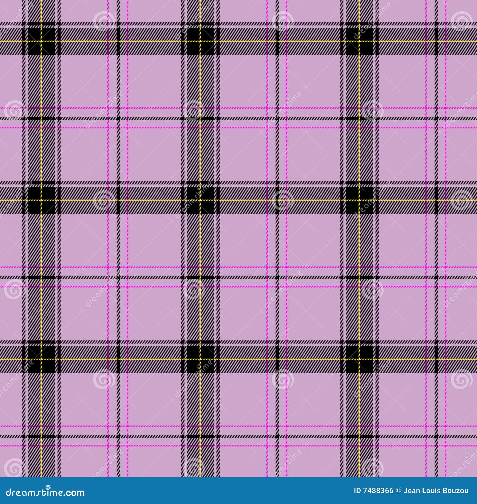 Um teste padrão sem emenda de algum tartan escocês cor-de-rosa