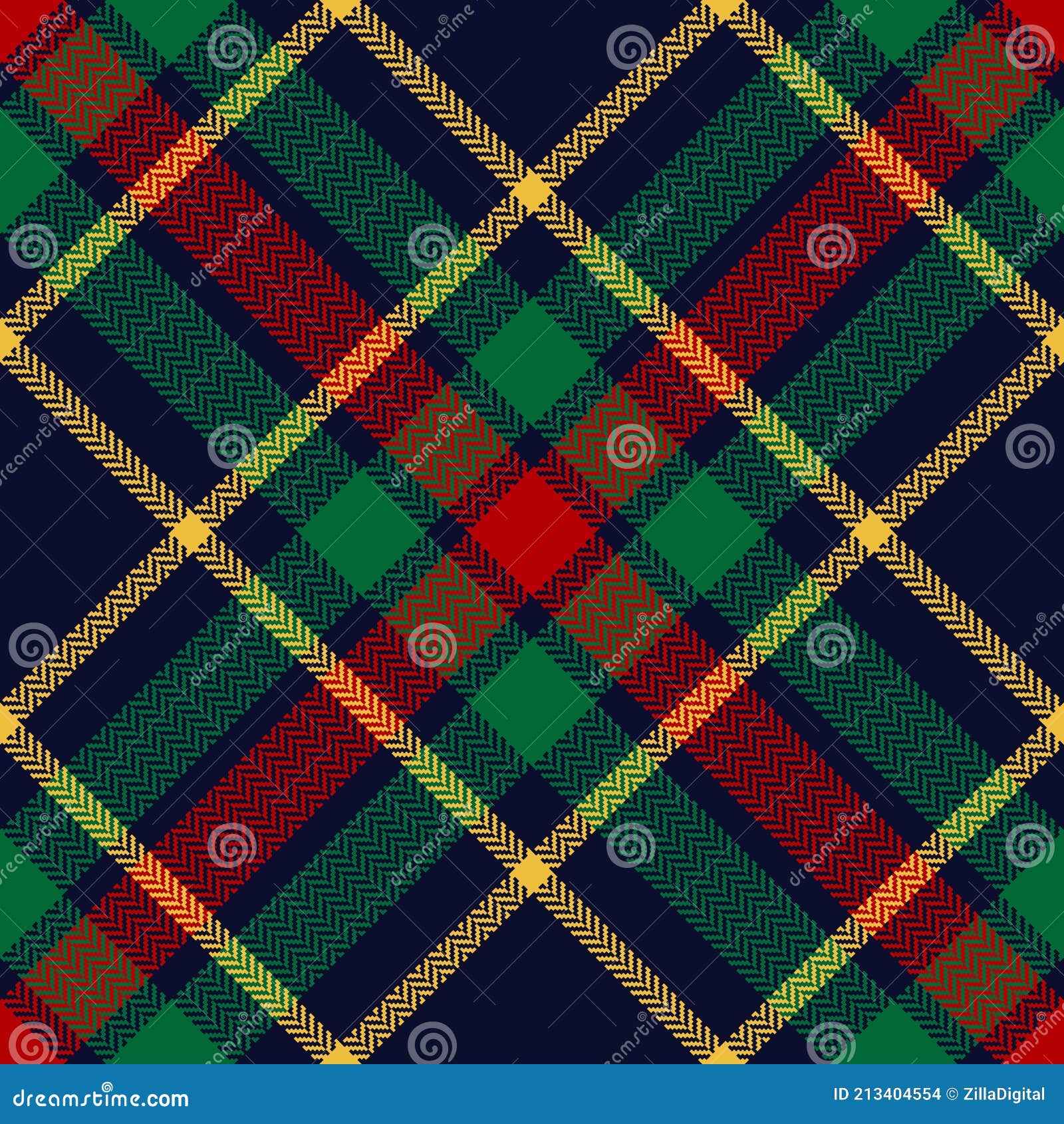 Tartan Pattern in Navy Blue, Red, Green, Yellow. Christmas Herringbone  Textured Simple Dark Check Plaid Background Graphic. Stock Vector -  Illustration of background, decorative: 213404554