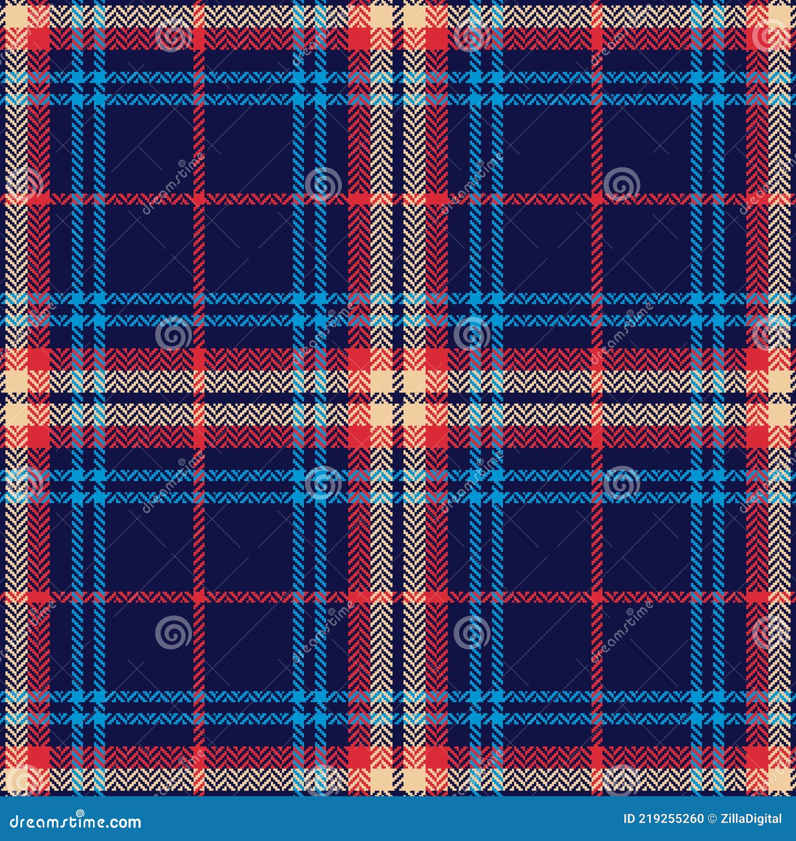 Blue Plaid Background Scotland Red And