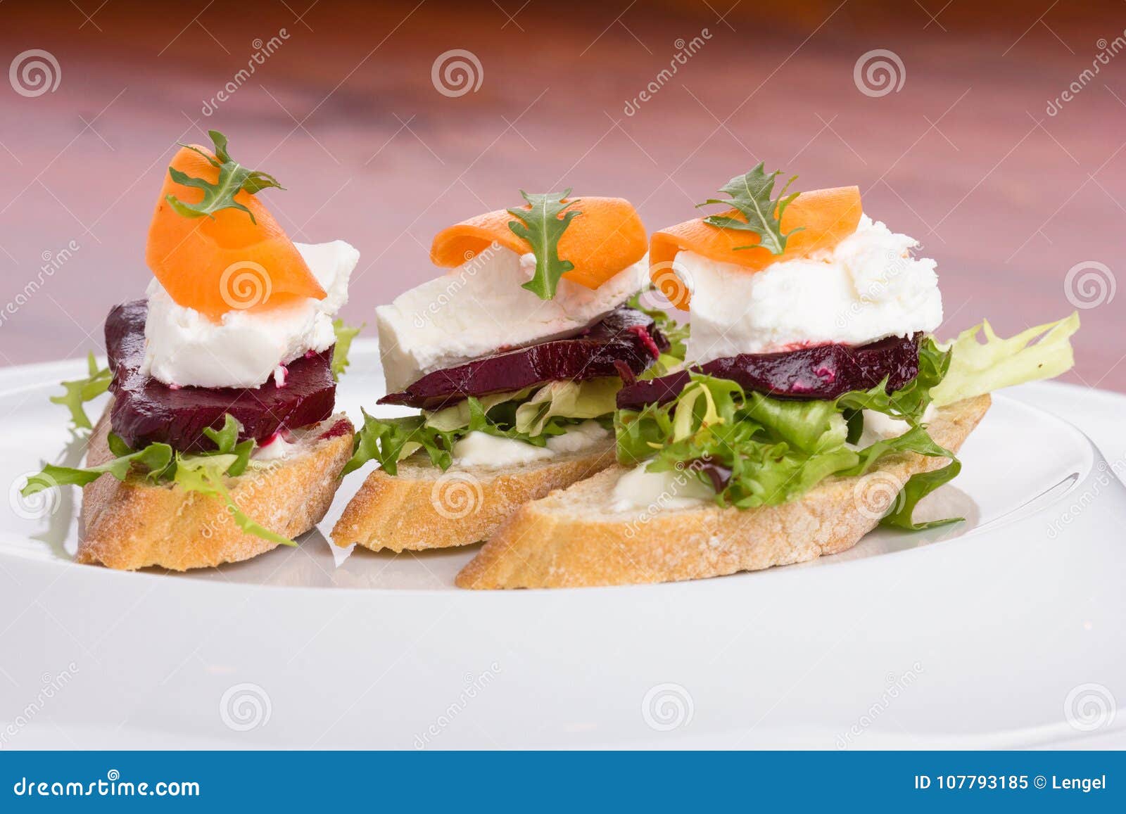 Tartine With Beetroot Stock Image Image Of Fresh Nobody 107793185