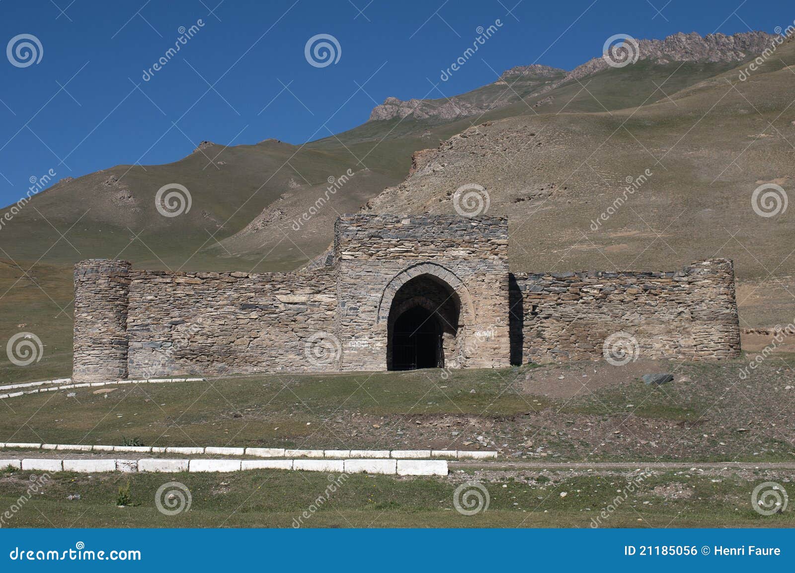 tash rabat castle in kyrgystan