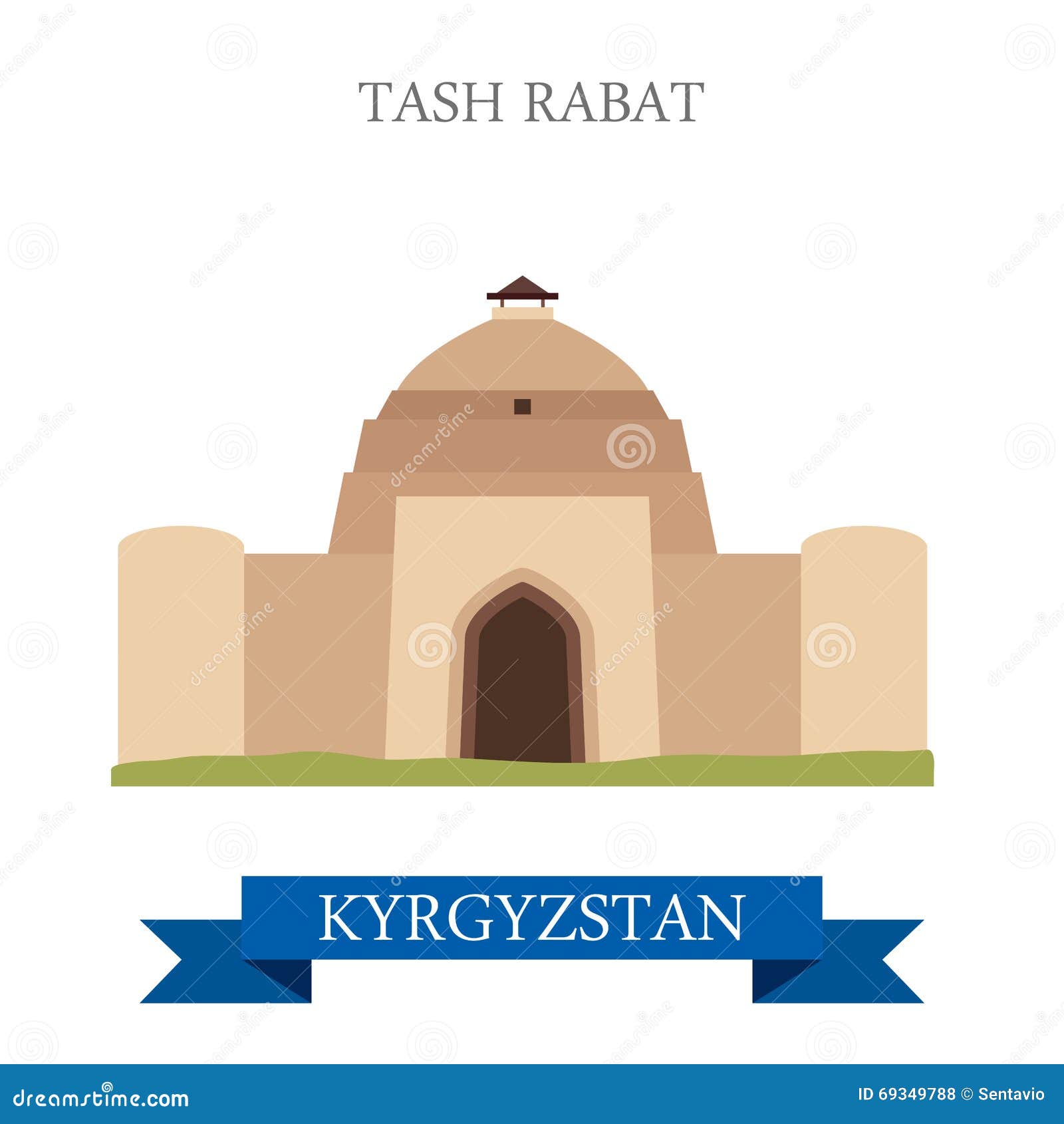 tash rabat in kyrgyzstan  flat attraction landmarks