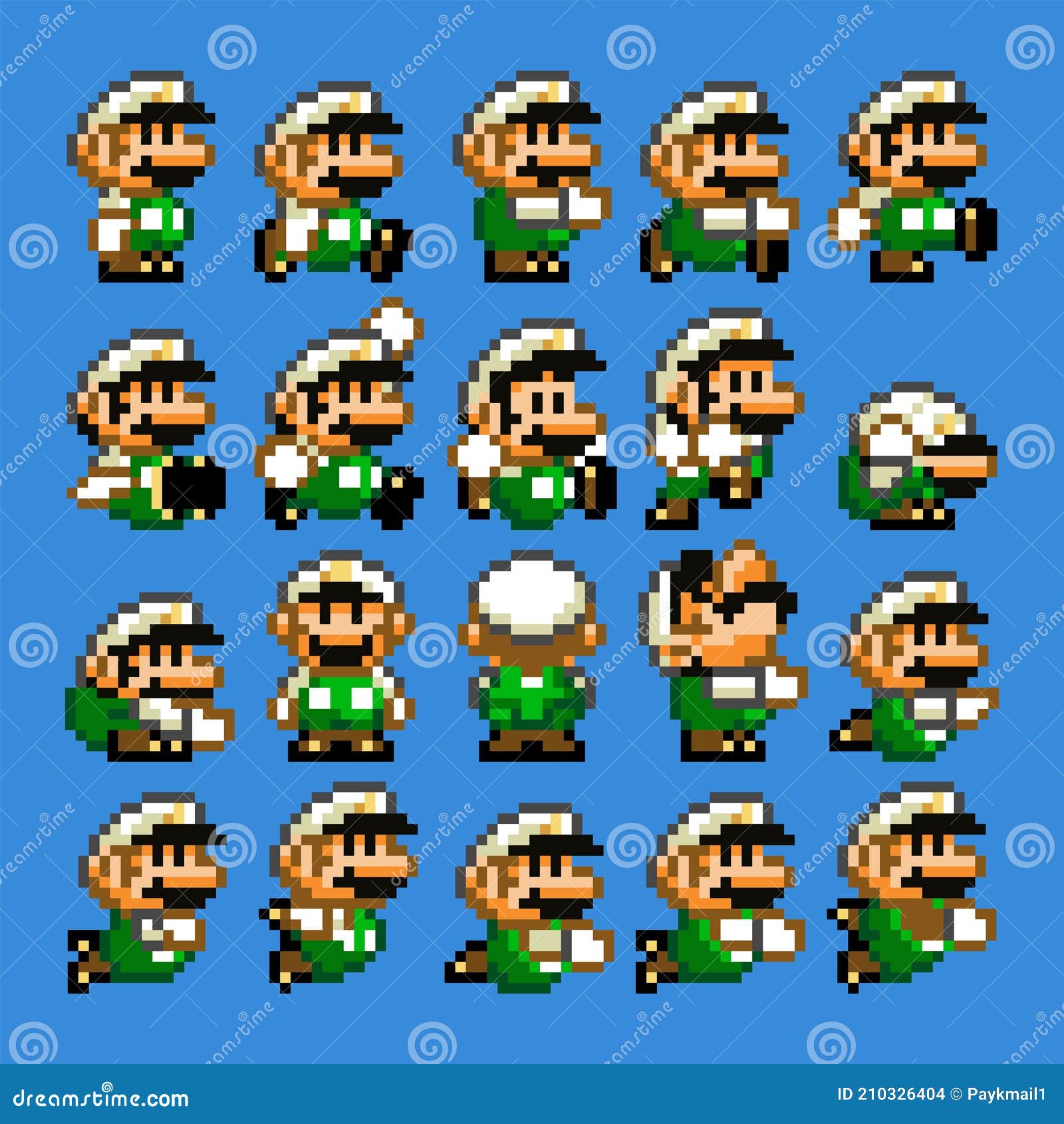 Super mario world pixelated retro video game Vector Image