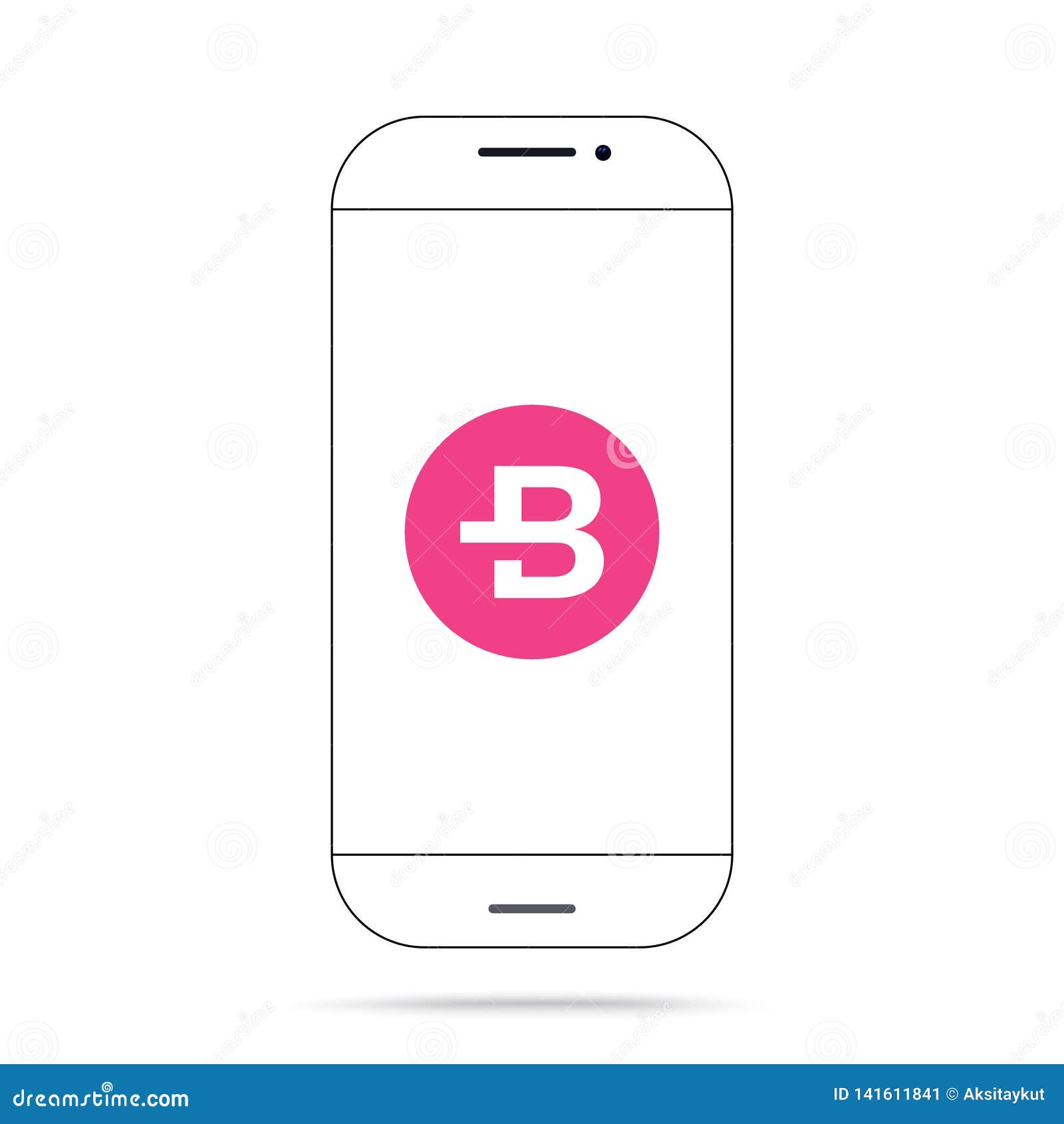 Bytecoin Bcn Cryptocurrency Icon Vector Iphone Stock Illustration