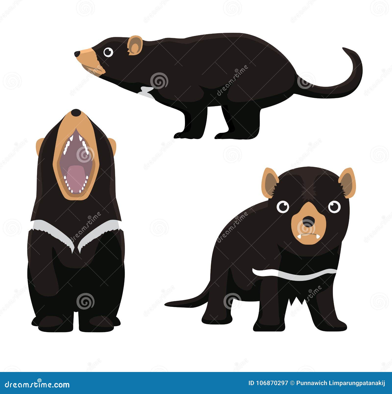 Tasmanian Devil Cute Cartoon Vector Illustration Stock Vector -  Illustration of mammal, cute: 106870297