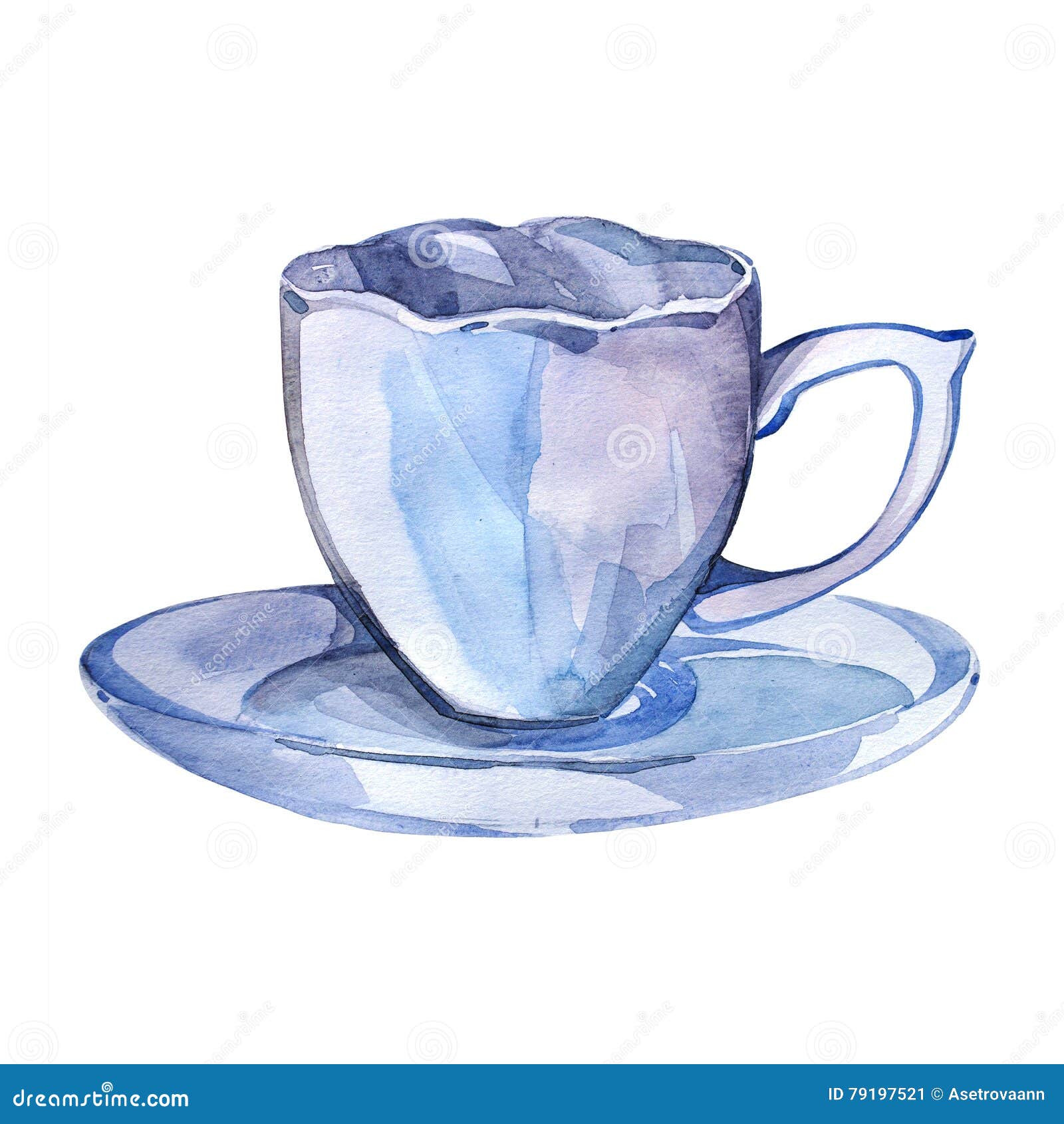 Tasse Tee Gezeichnete Gemalte Illustration Des Aquarells Hand Stock Abbildung Illustration Von Gemalte Tasse