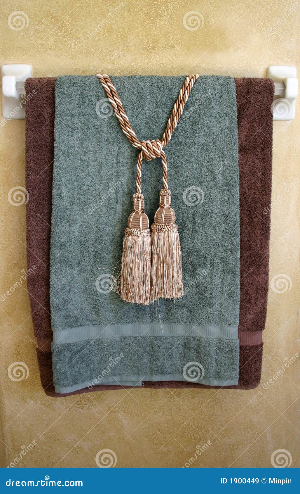 Tassels and Towels stock image. Image of bathroom, shower 1900449