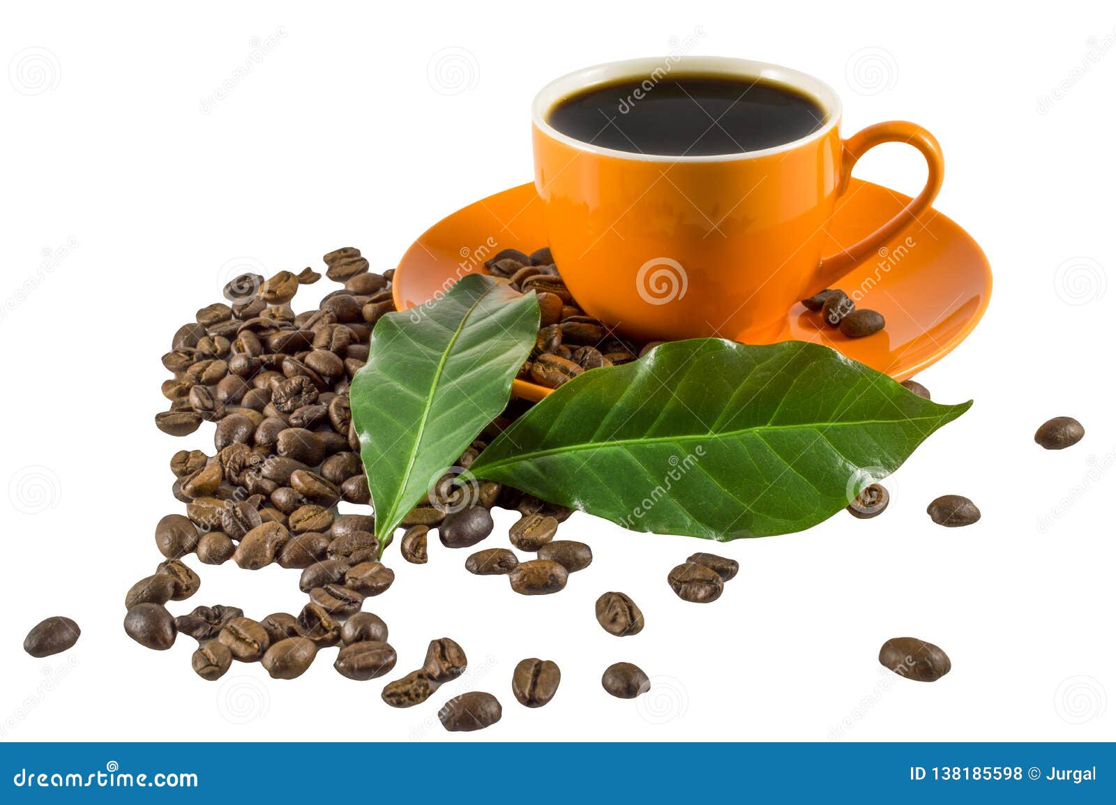 Tasses Oranges De Café Fort Photo stock Image du lavement, tasses