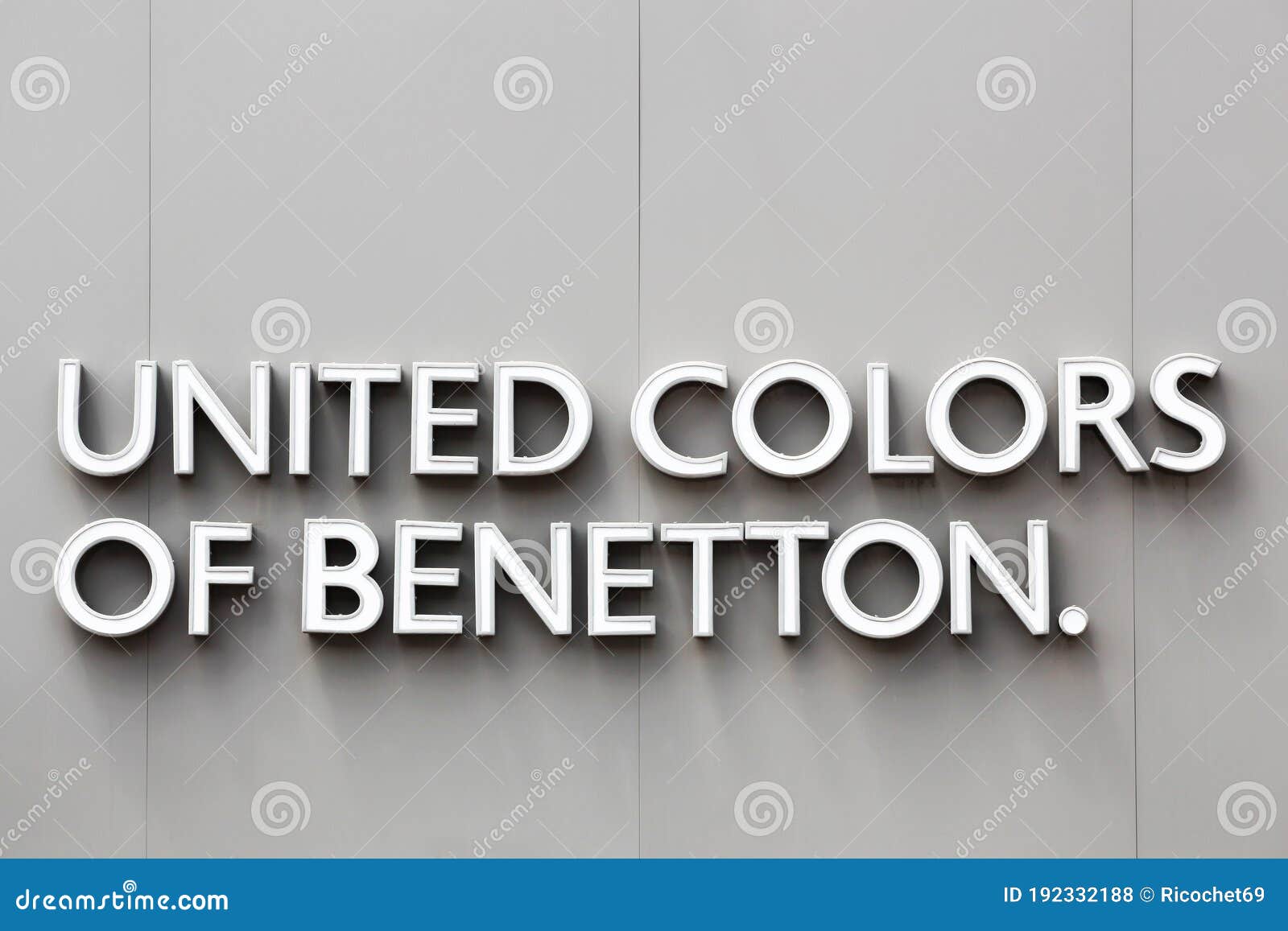 United Colors of Benetton Logo on a Wall Editorial Stock Photo - Image ...