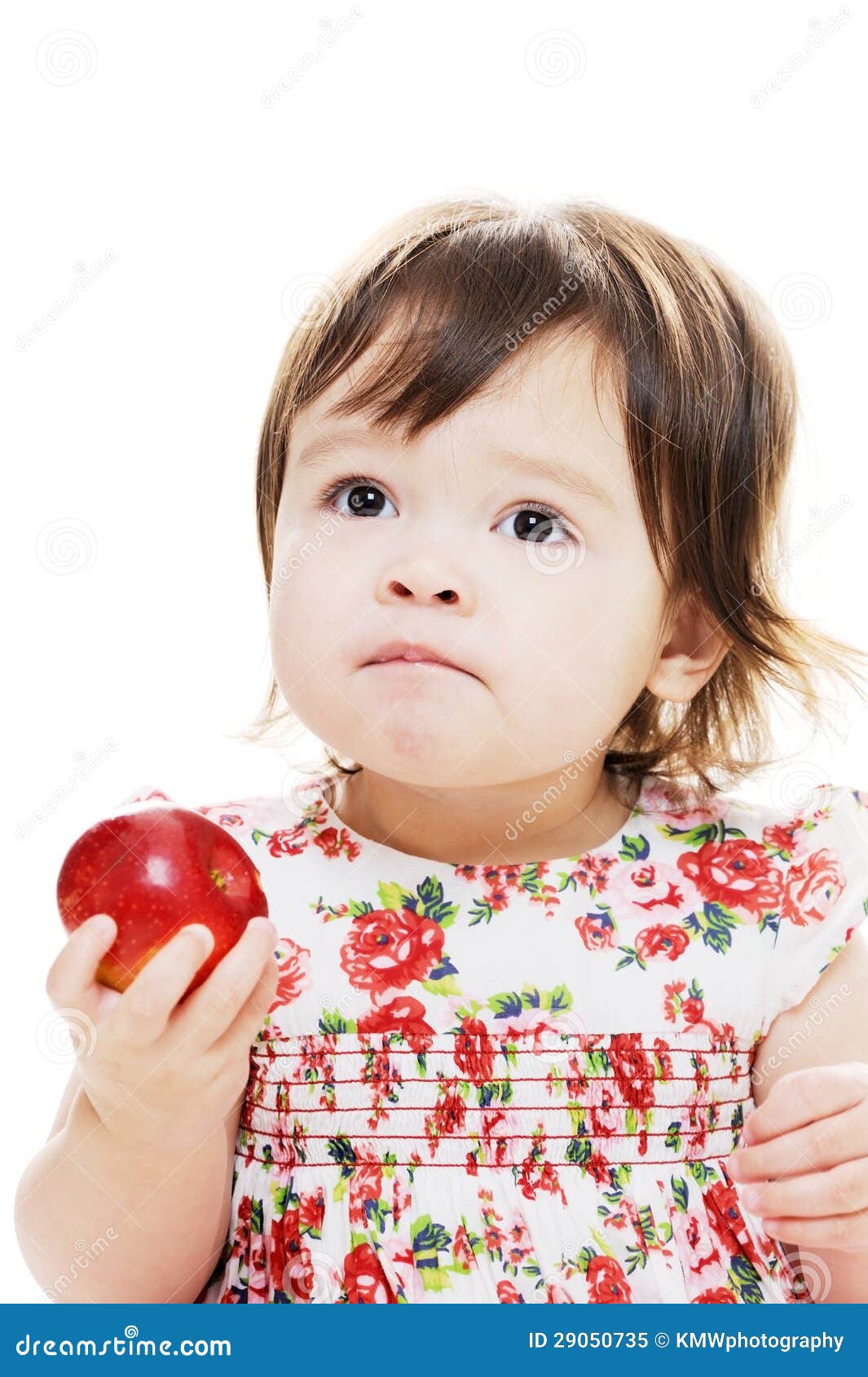 Taste of apple stock image. Image of female, attractive 29050735