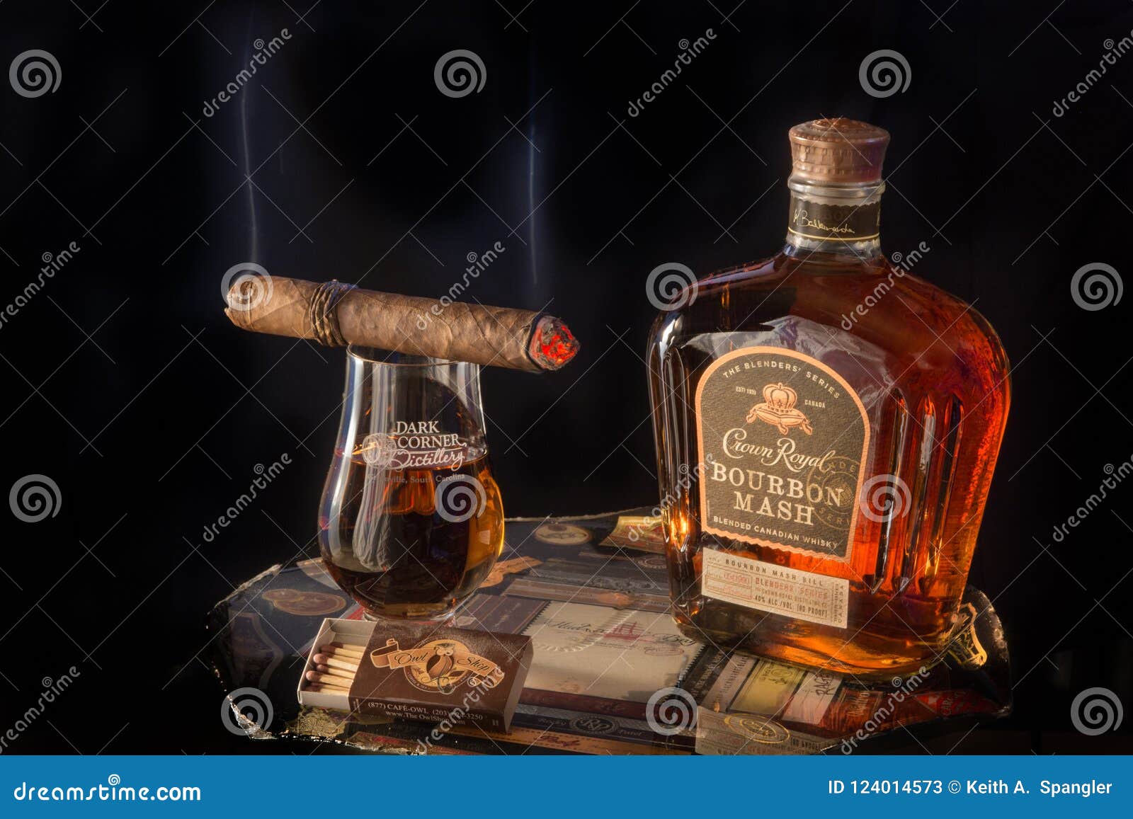 Bourbon and Cigar editorial stock photo. Image of amazon 124014573