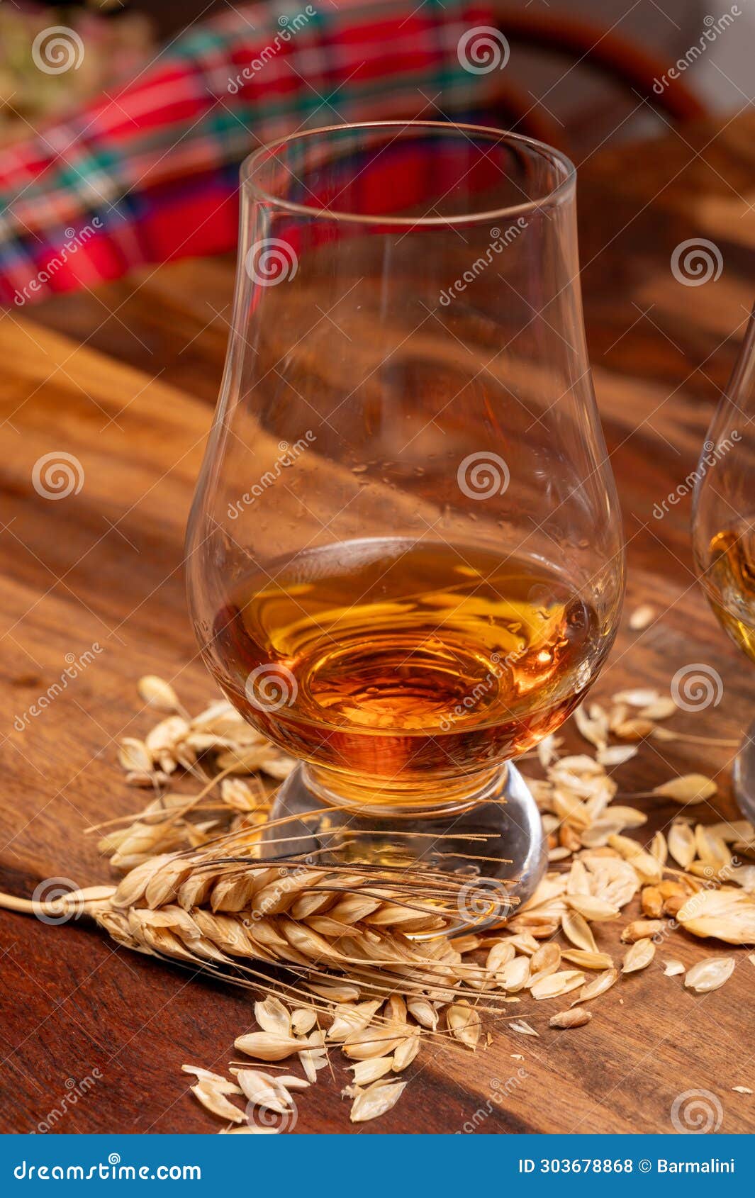 Tasting of Different Scotch Whiskies Strong Alcoholic Drinks, Drum of