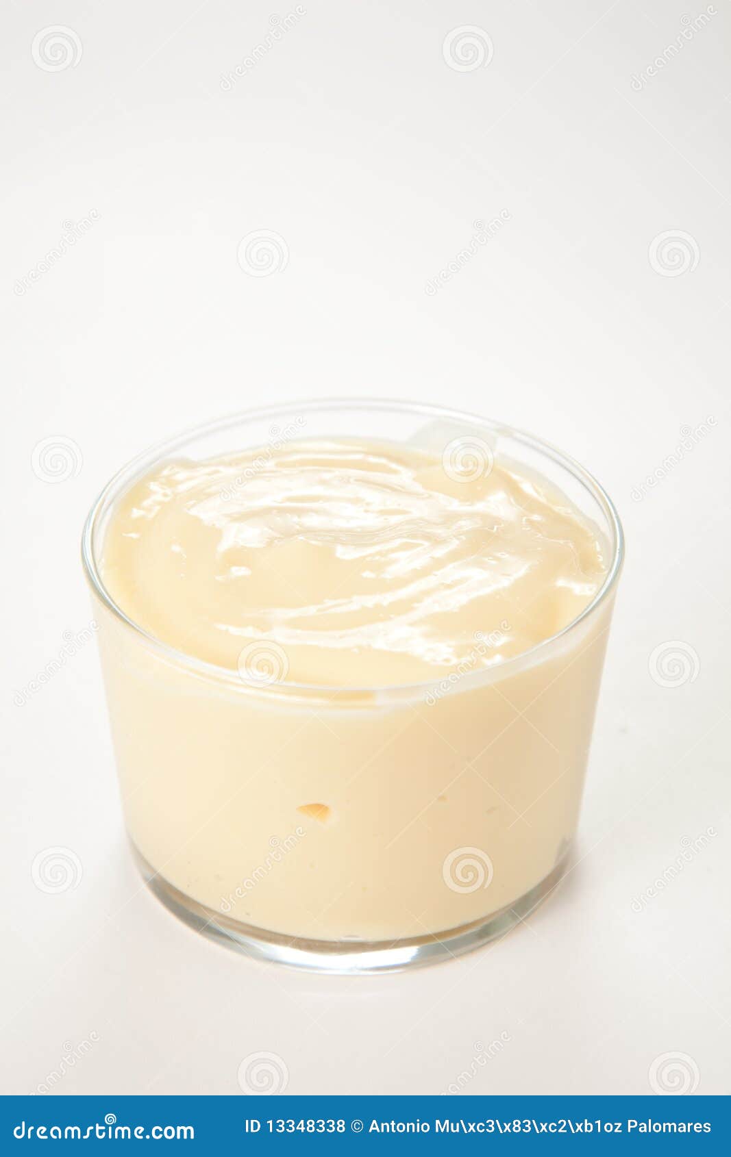 Tasty Bowl Glass of Gustard Pudding Stock Photo Image of bowl