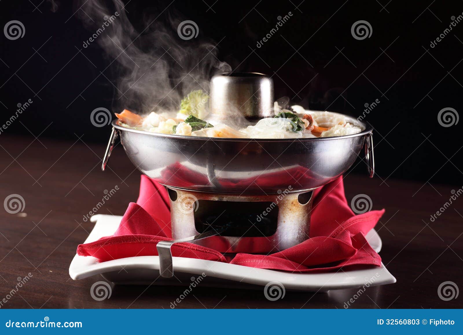 Tasty Chinese Soup with Vegetables Stock Image - Image of home, dishes