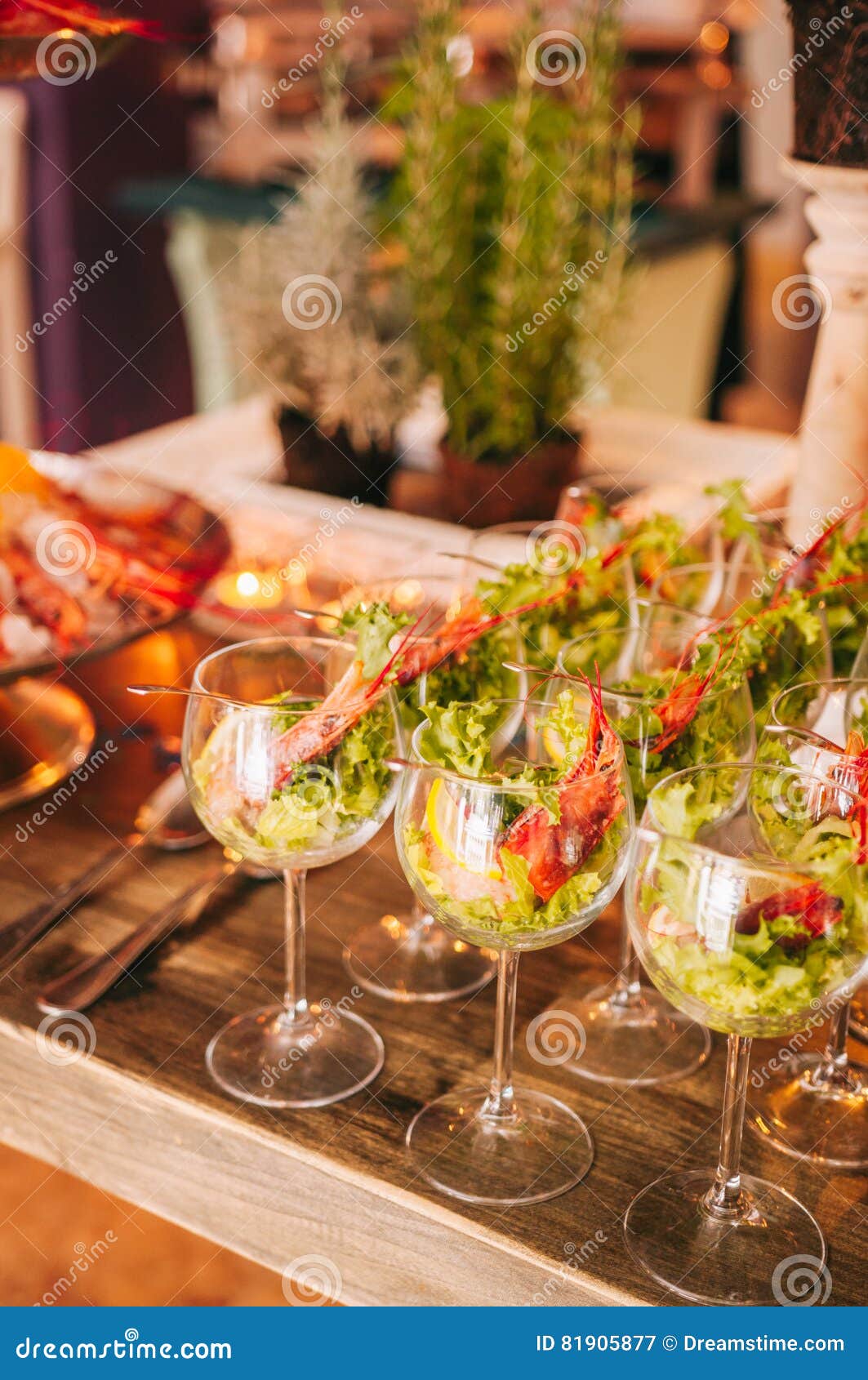Tasty Colorful and Delicious Italian Buffet in Restaurant Stock Image