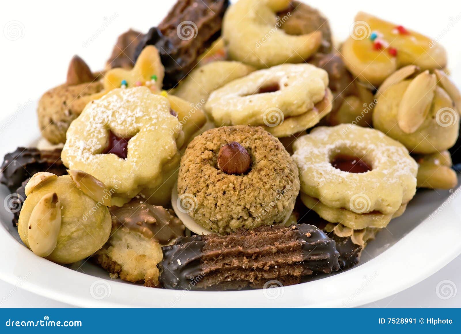 Tasty cookies stock image. Image of cookie, isolated, biscuit 7528991