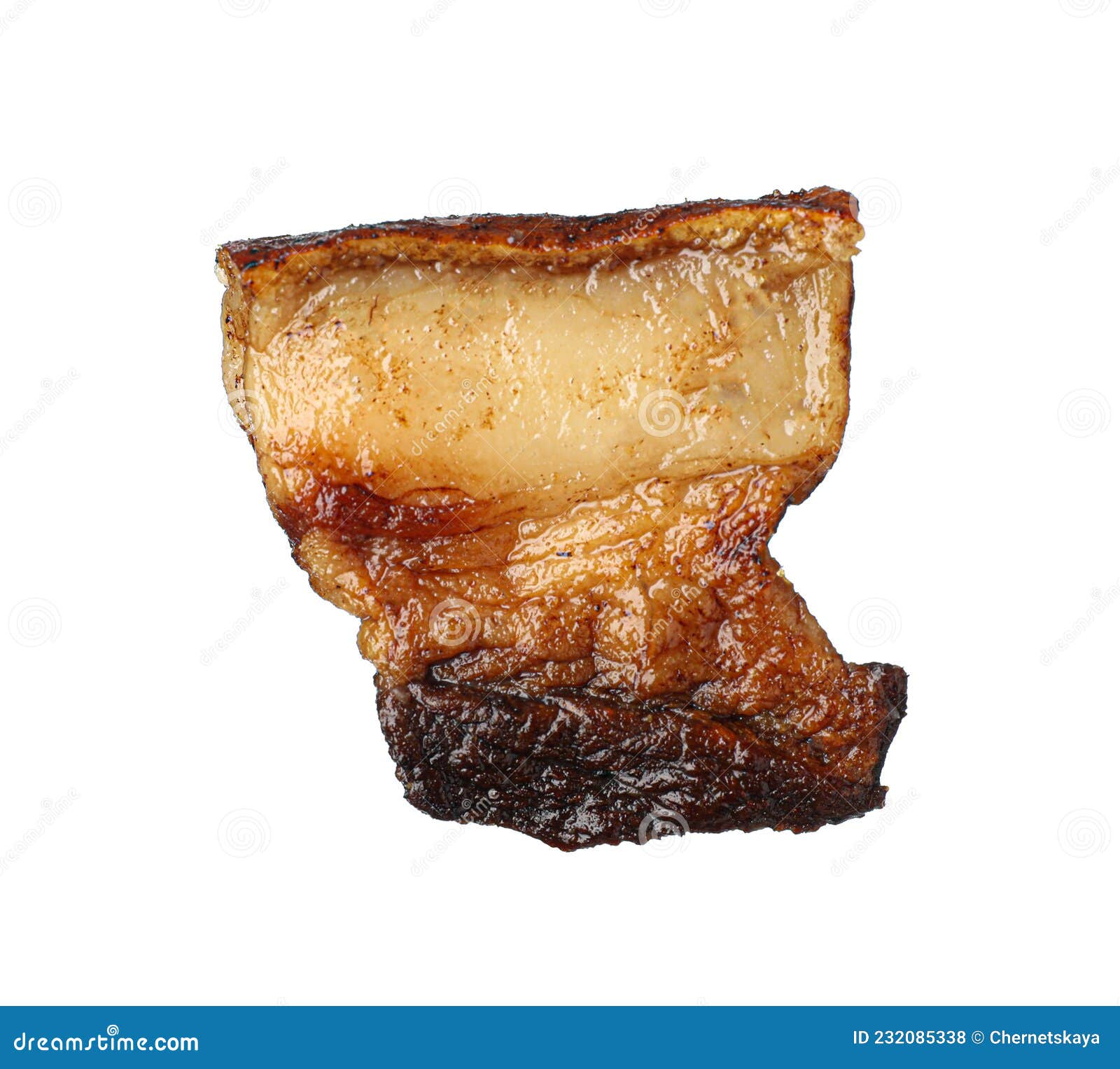 Tasty Fried Pork Lard Isolated on White Stock Photo Image of diet