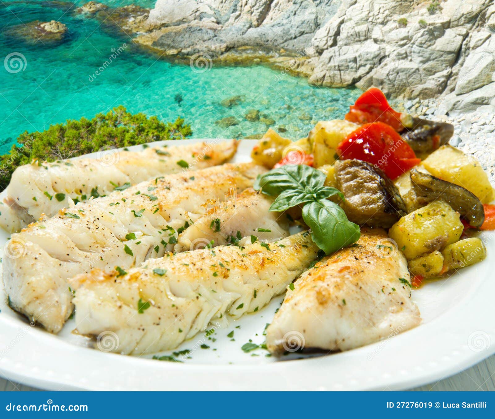 Tasty healthy fish fillet stock image. Image of grilled 27276019