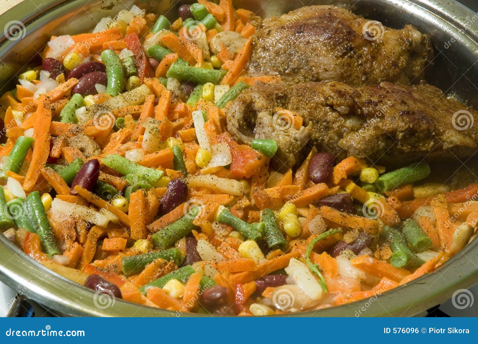 Tasty Meat Dish with Vegetables Stock Photo Image of cook, health 576096